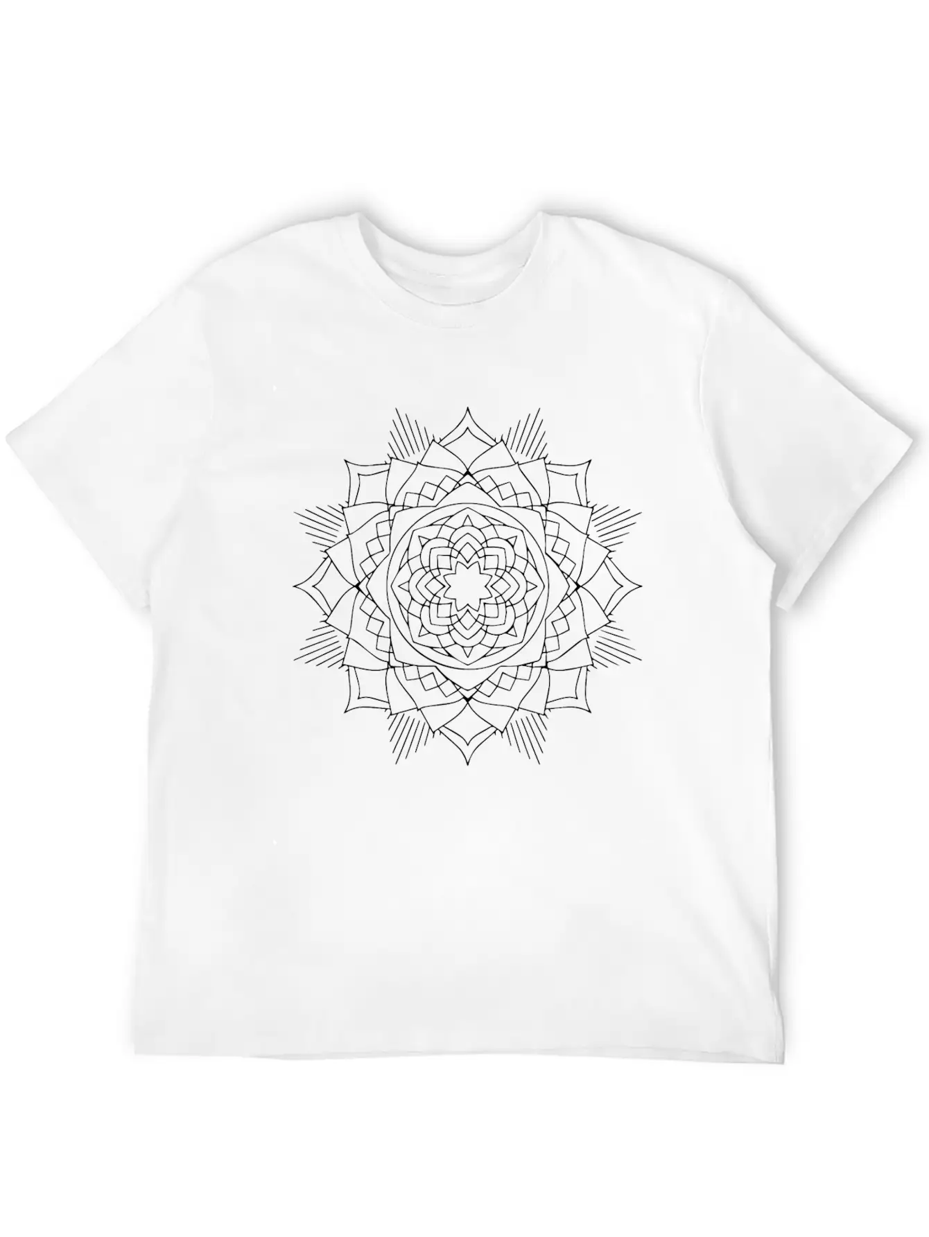 Mandala Oldschool MANDALA Ink Tattoo Newschool Mod Essential Cotton Tee For Daily Outfits – Unisex Style