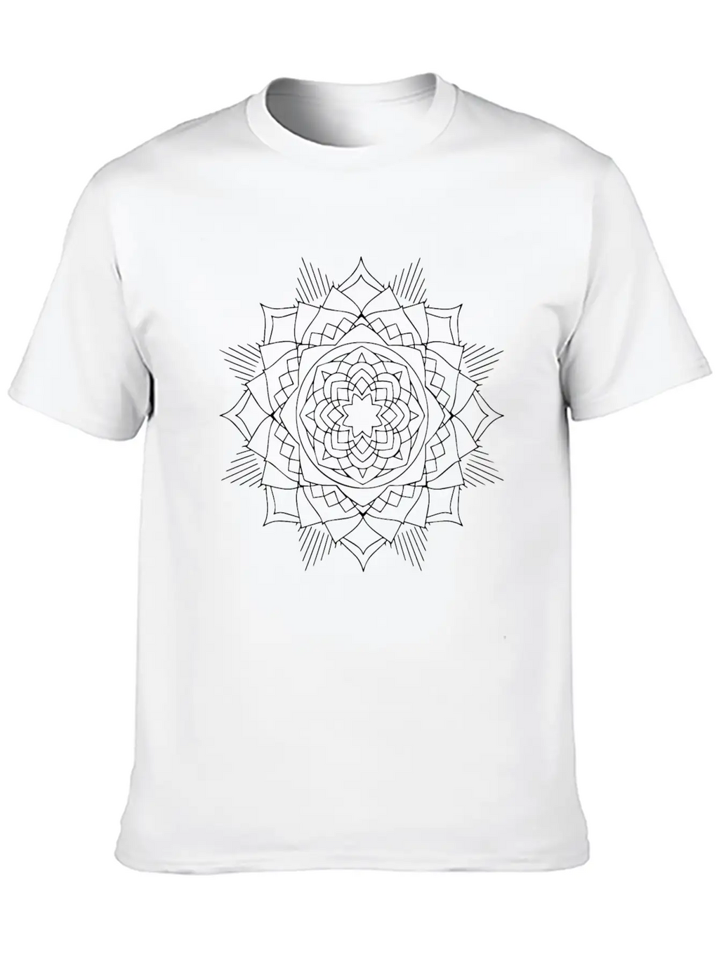 Mandala Oldschool MANDALA Ink Tattoo Newschool Mod Essential Cotton Tee For Daily Outfits – Unisex Style
