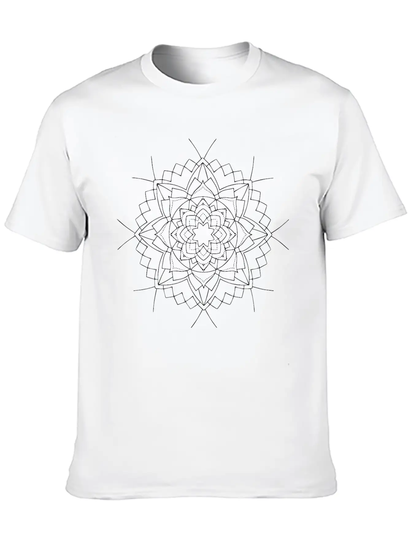 Mandala Oldschool MANDALA Ink Tattoo Newschool Mod Stylish Everyday T-Shirt – Unisex Basic Cotton Tee