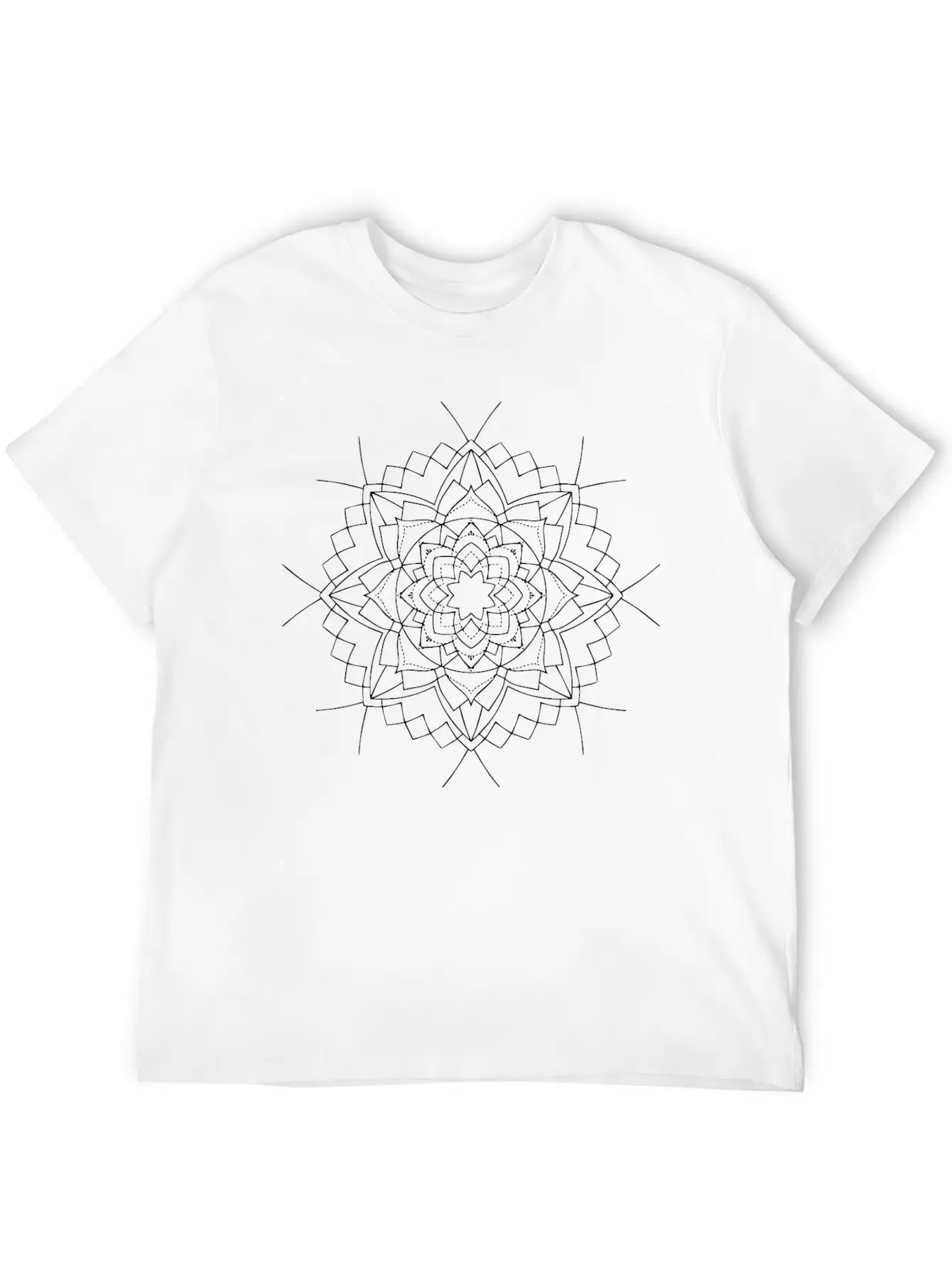 Mandala Oldschool MANDALA Ink Tattoo Newschool Mod Stylish Everyday T-Shirt – Unisex Basic Cotton Tee