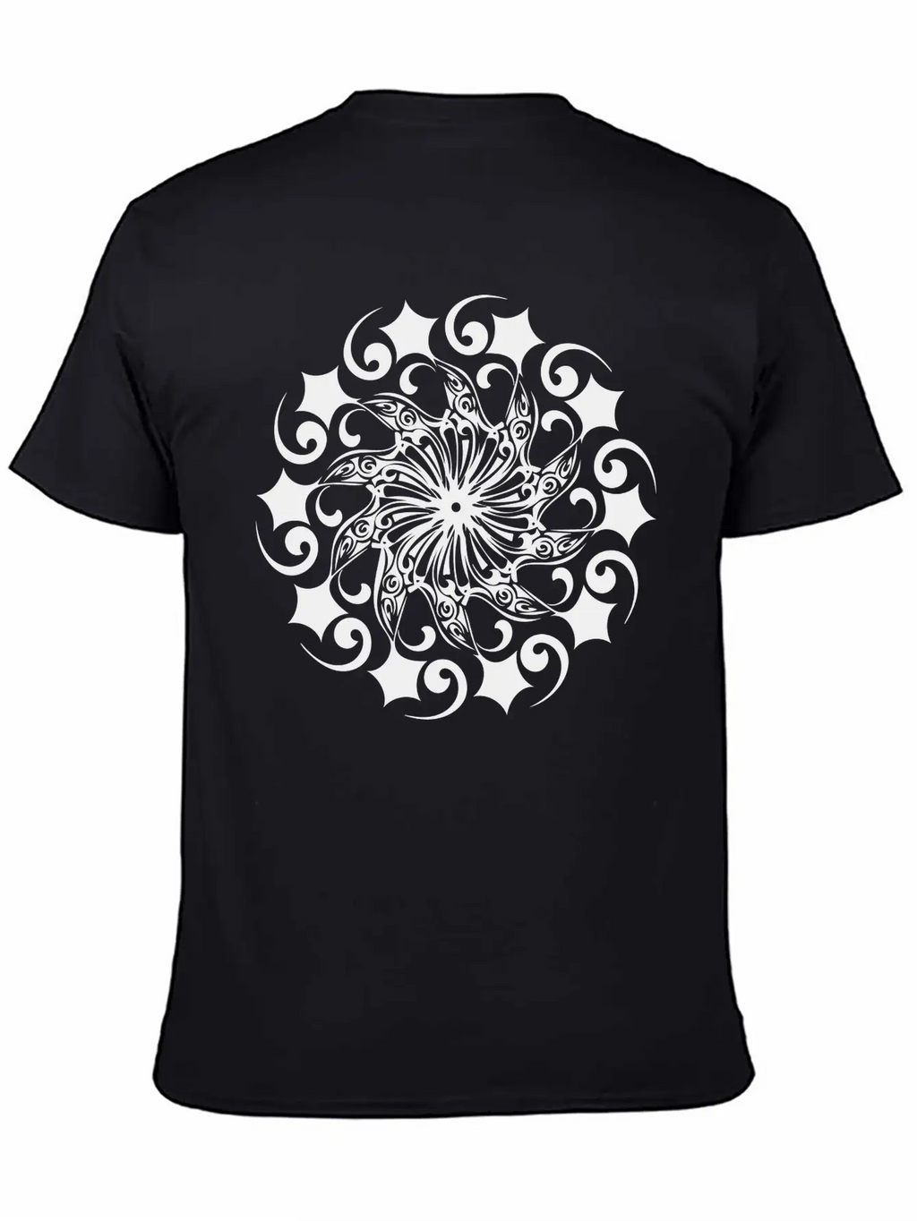 Mandala Vector Shape Geometric Basic Graphic T-Shirt – Daily Comfort In Soft Cotton