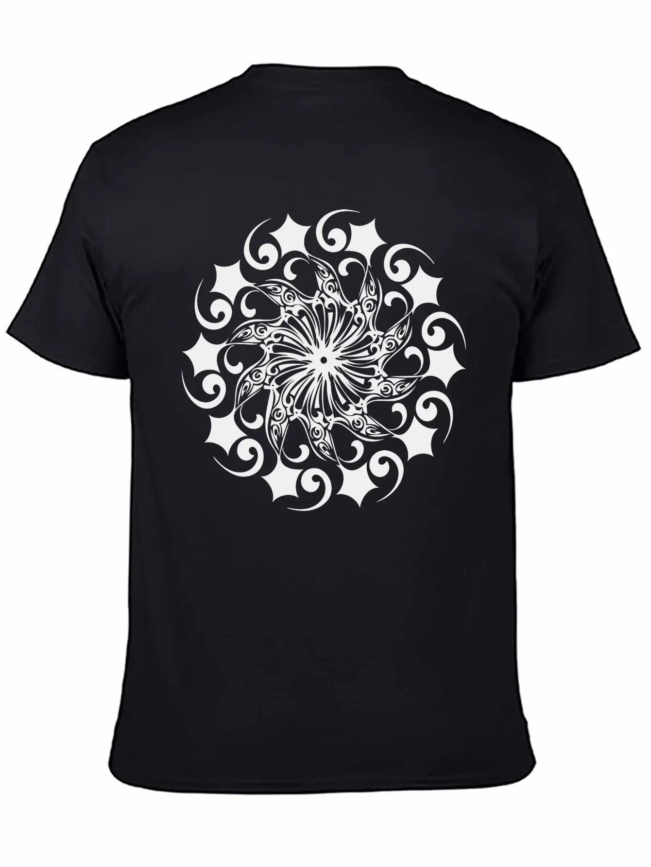 Mandala Vector Shape Geometric Basic Graphic T-Shirt – Daily Comfort In Soft Cotton