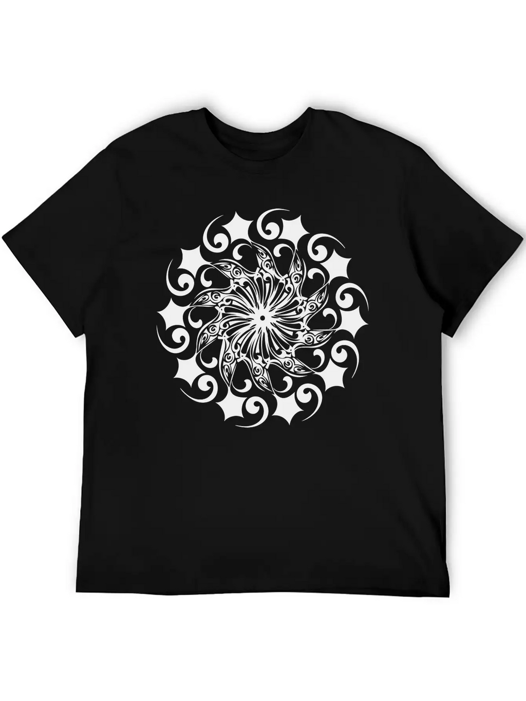Mandala Vector Shape Geometric Basic Graphic T-Shirt – Daily Comfort In Soft Cotton