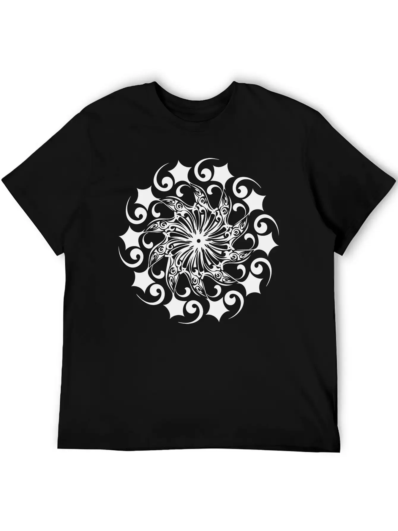 Mandala Vector Shape Geometric Basic Graphic T-Shirt – Daily Comfort In Soft Cotton