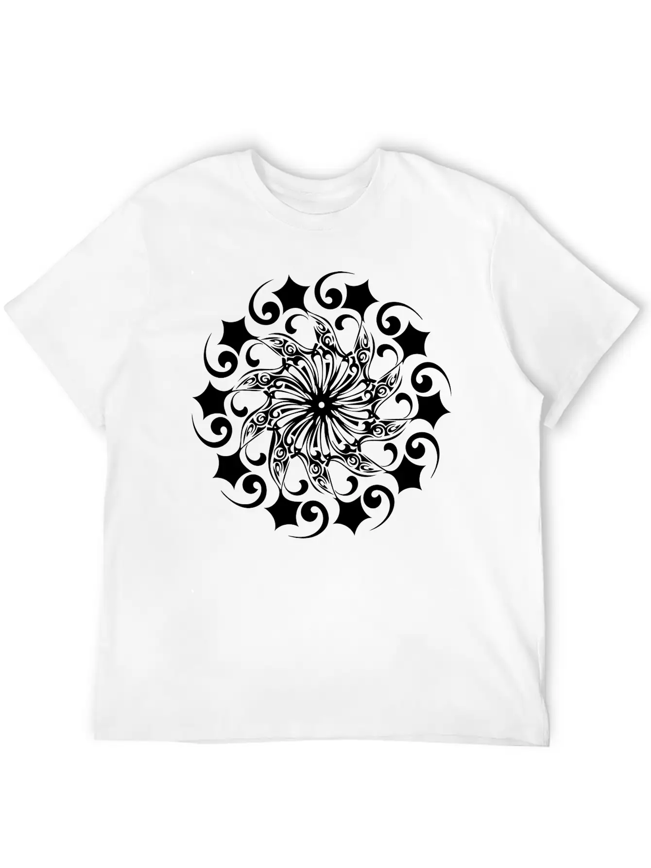Mandala Vector Shape Geometric Basic Graphic T-Shirt – Daily Comfort In Soft Cotton