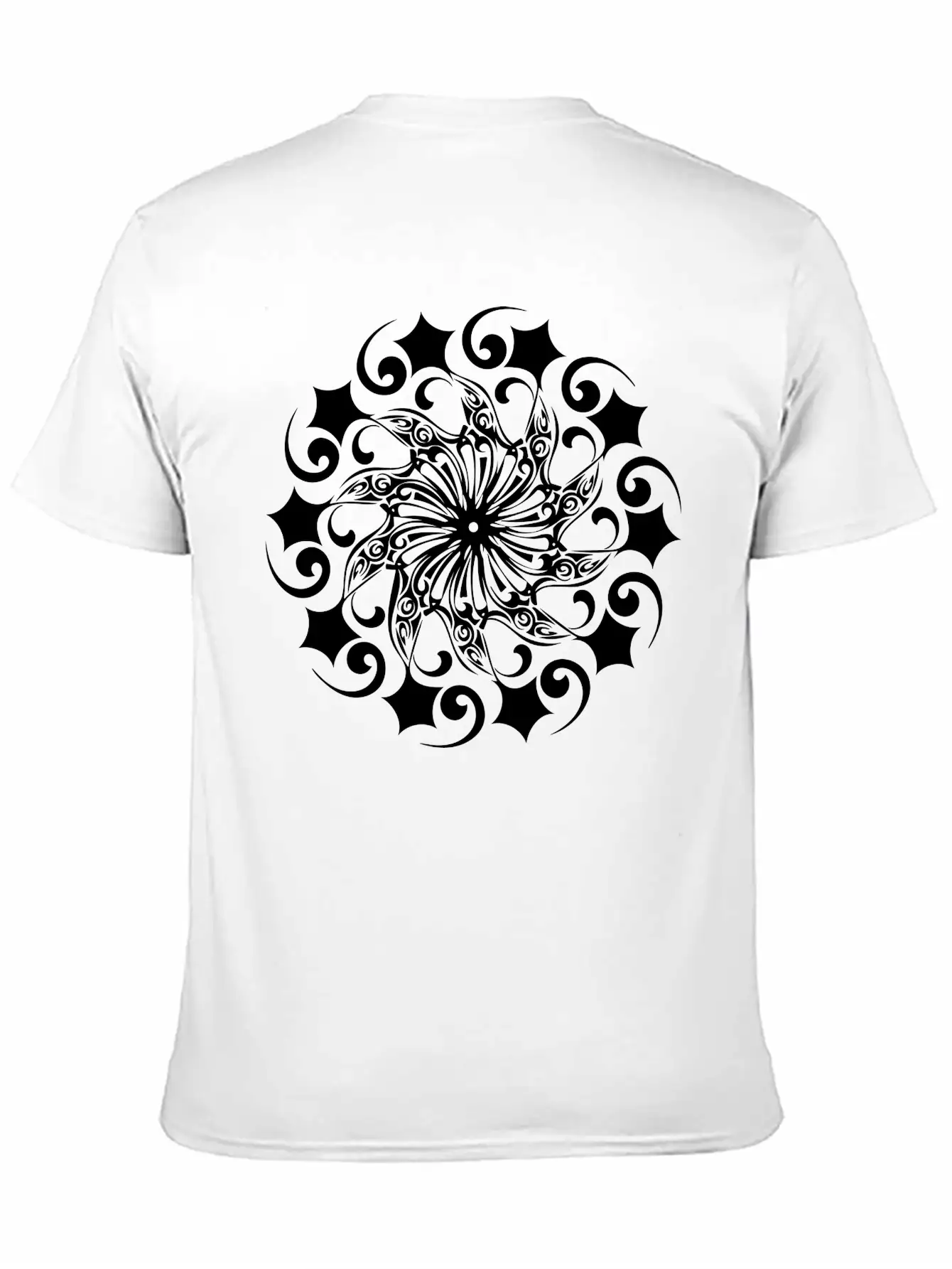 Mandala Vector Shape Geometric Basic Graphic T-Shirt – Daily Comfort In Soft Cotton