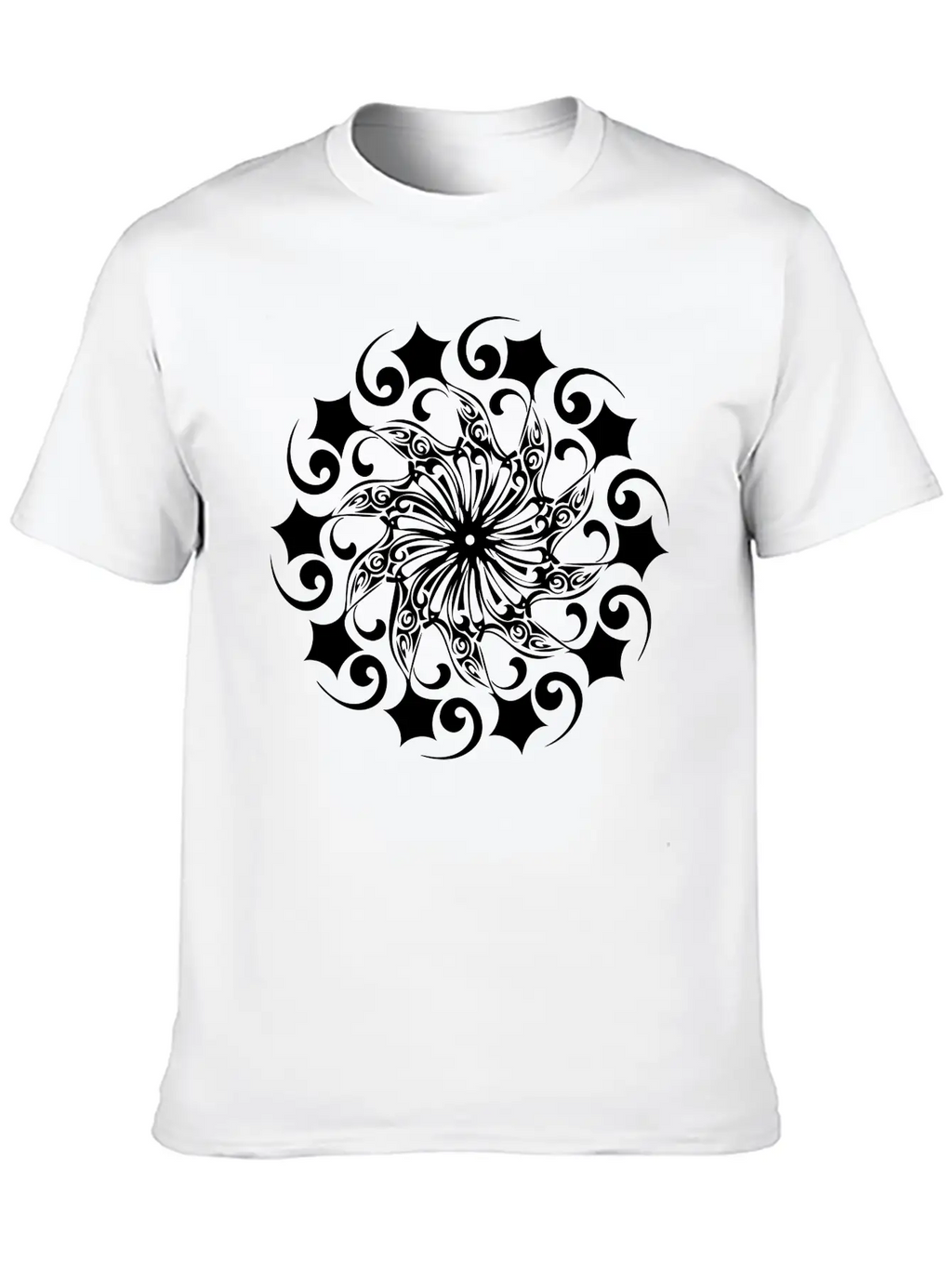 Mandala Vector Shape Geometric Basic Graphic T-Shirt – Daily Comfort In Soft Cotton