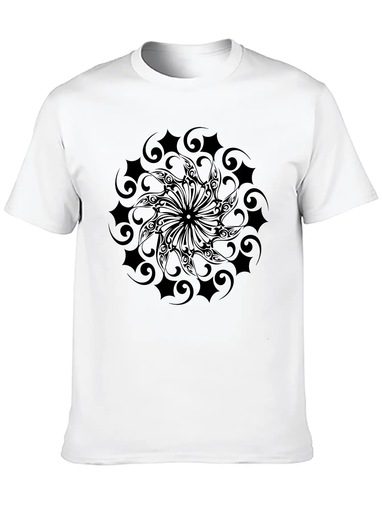 Mandala Vector Shape Geometric Basic Graphic T-Shirt – Daily Comfort In Soft Cotton