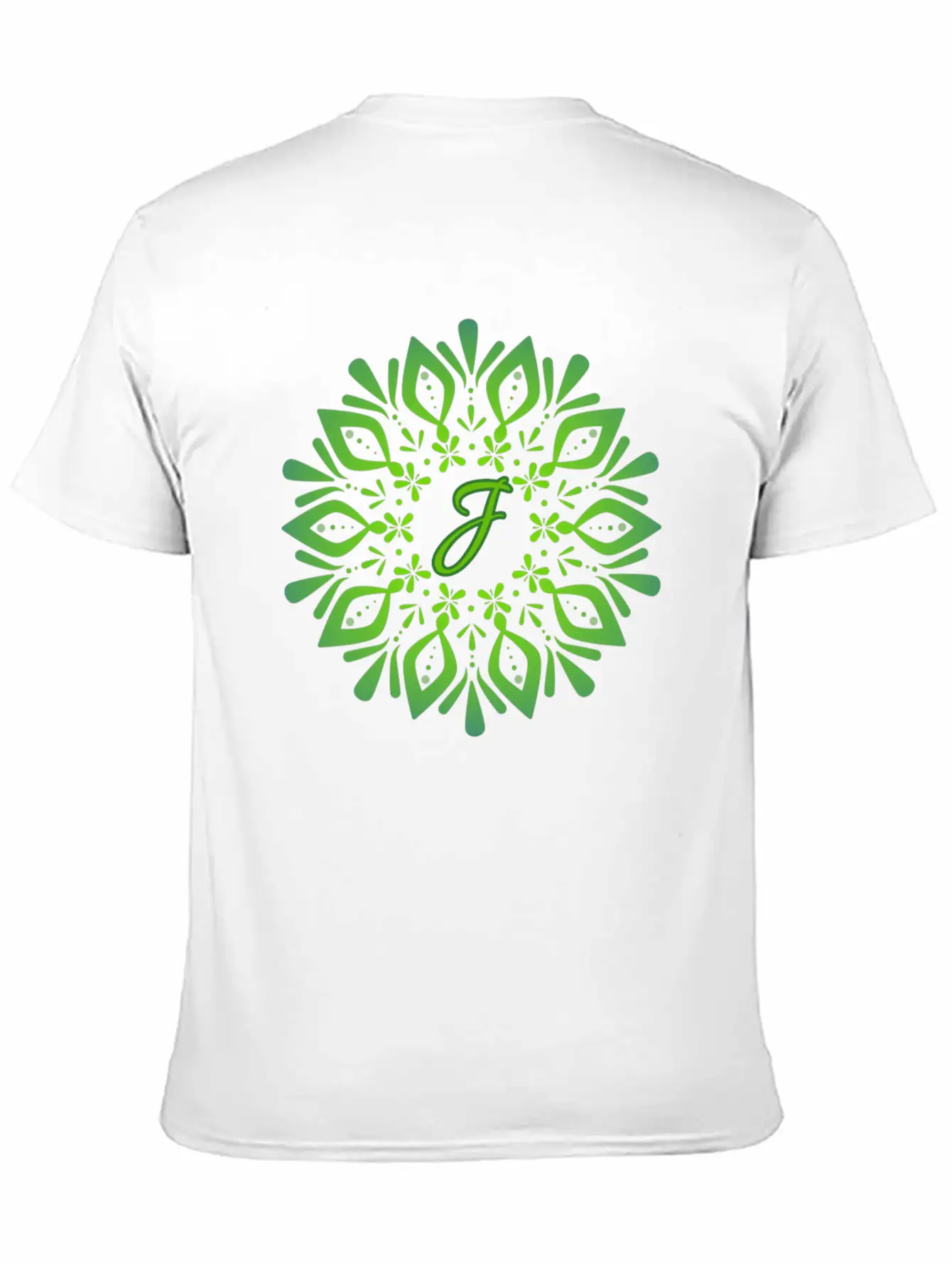Mandala With Letter J Unisex Casual T-Shirt – Clean Design For Daily Comfort