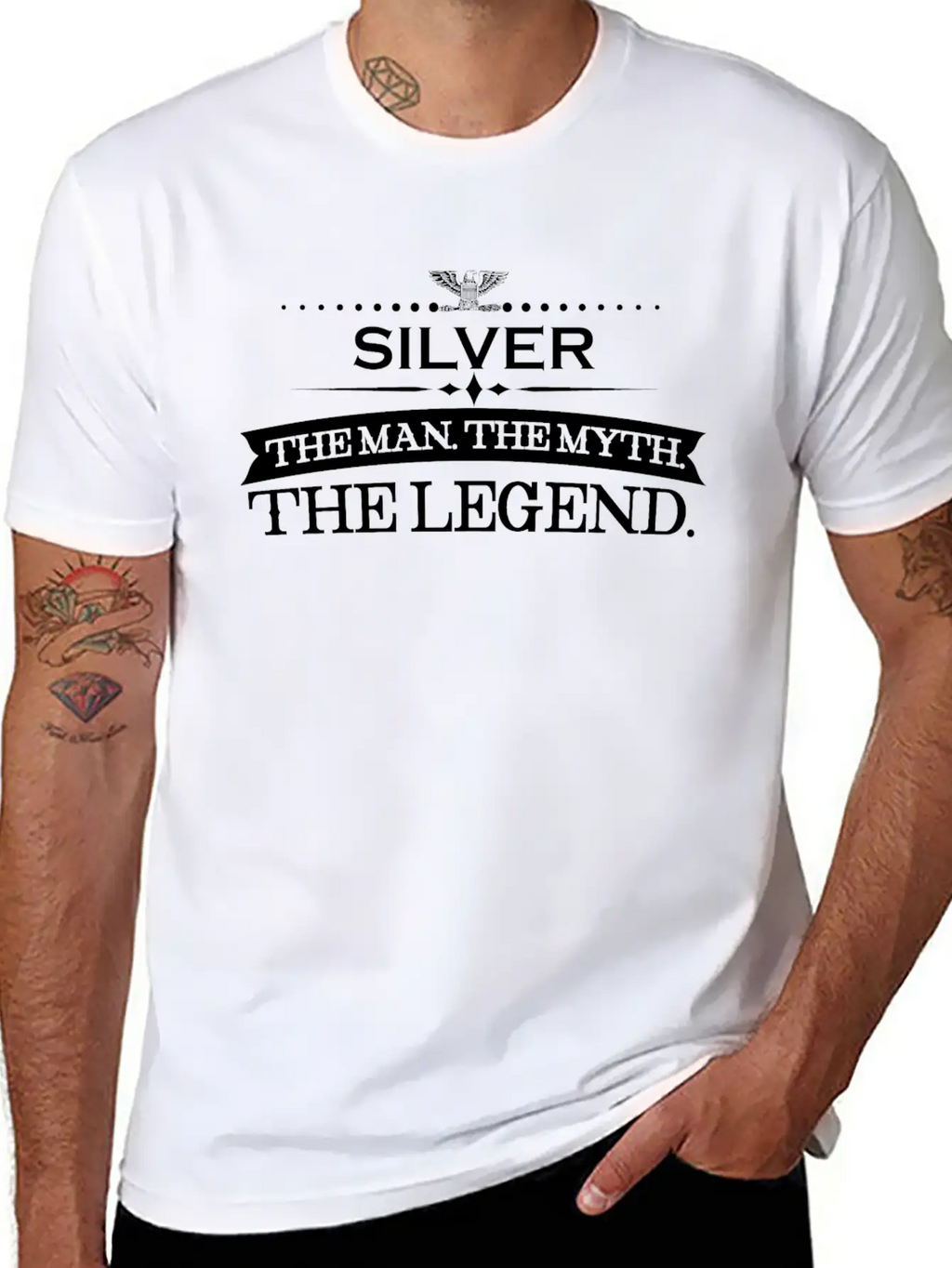 Mann Mythos Legende Geschenk Silver Relaxed Everyday Tee – Lightweight And Durable Cotton