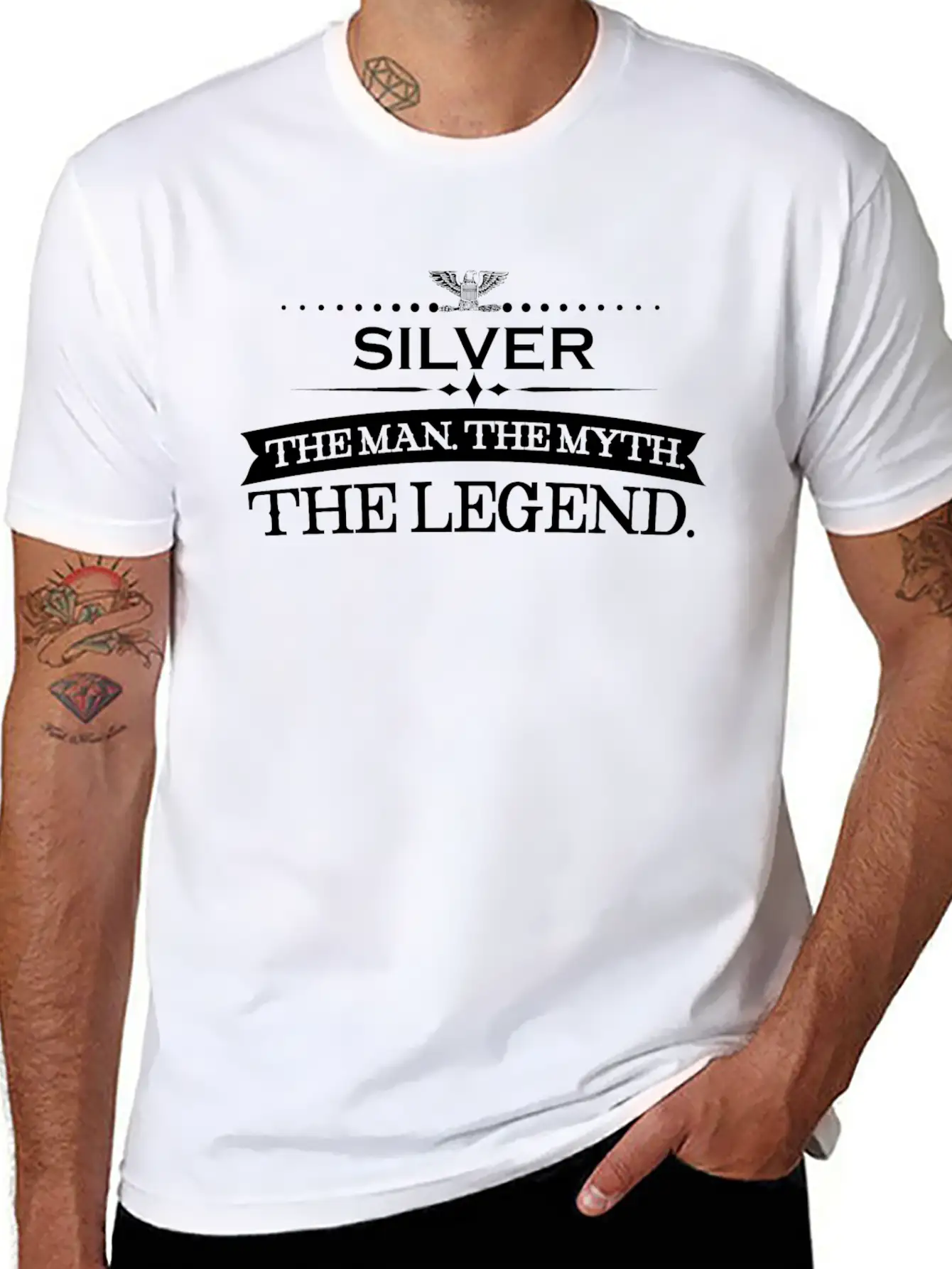 Mann Mythos Legende Geschenk Silver Relaxed Everyday Tee – Lightweight And Durable Cotton