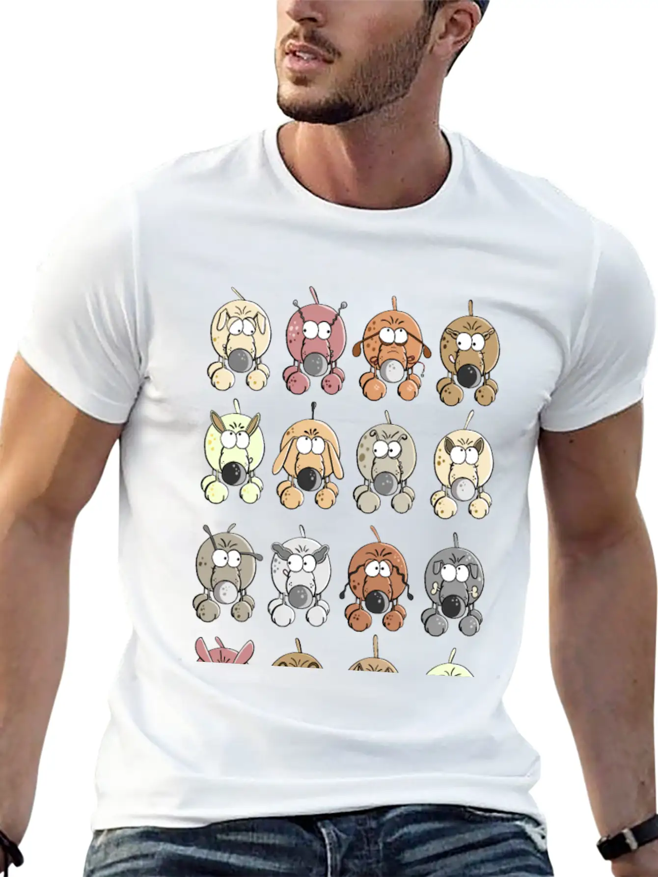 Many Dogs Modern Fit Casual T-Shirt – Clean And Versatile Design