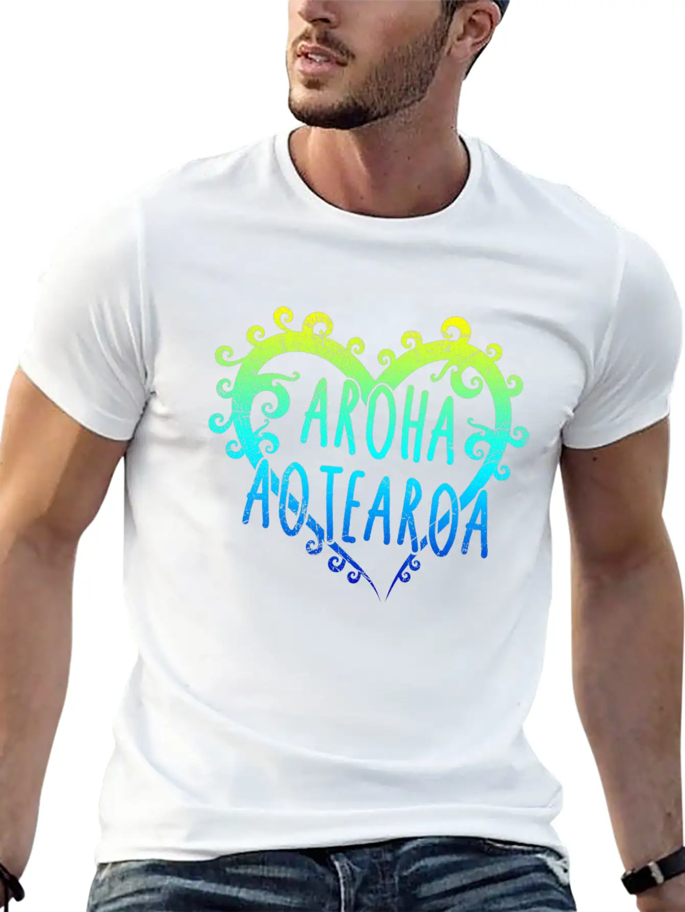 Maori Aroha Aotearoa Siver Fern Heart Gift Idea Essential Cotton Tee For Daily Outfits – Unisex Style
