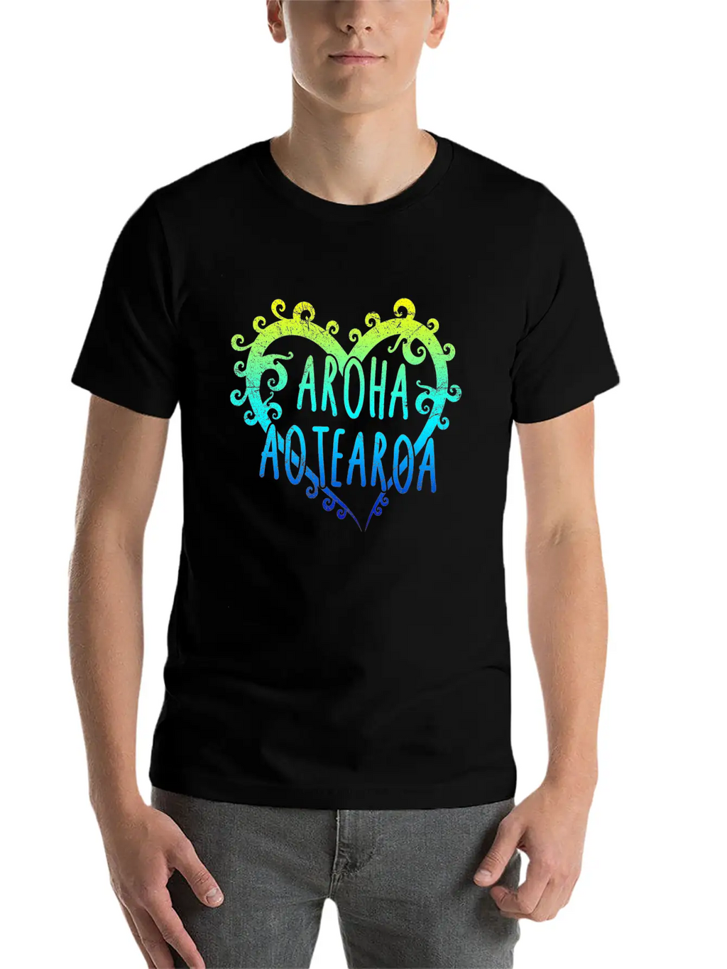Maori Aroha Aotearoa Siver Fern Heart Gift Idea Essential Cotton Tee For Daily Outfits – Unisex Style