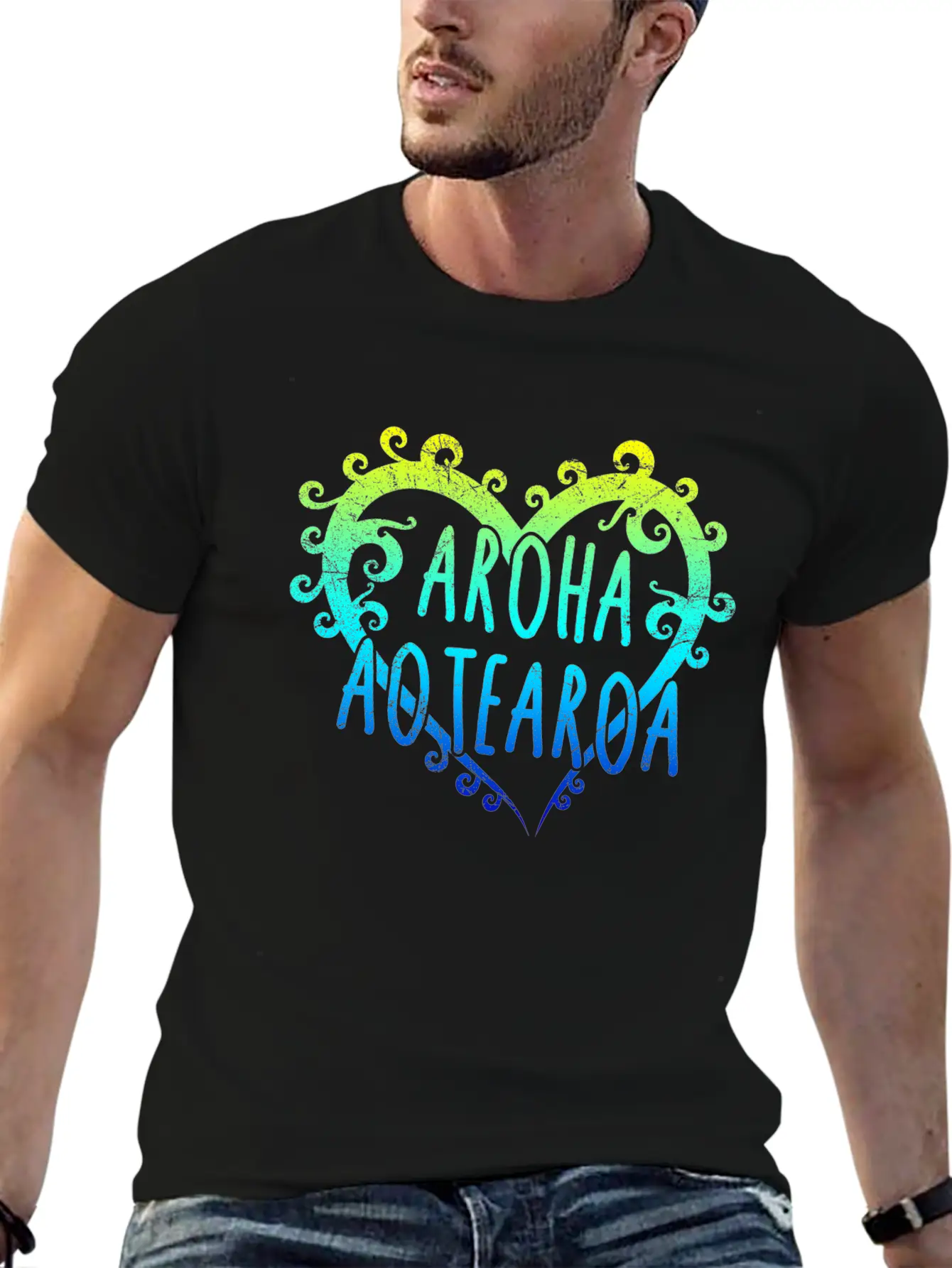 Maori Aroha Aotearoa Siver Fern Heart Gift Idea Essential Cotton Tee For Daily Outfits – Unisex Style