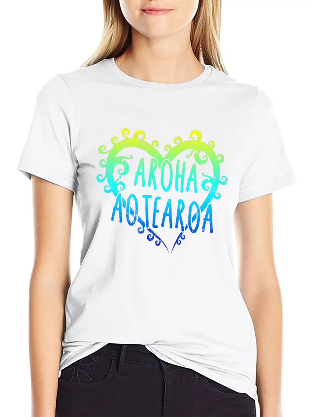 Maori Aroha Aotearoa Siver Fern Heart Gift Idea Essential Cotton Tee For Daily Outfits – Unisex Style