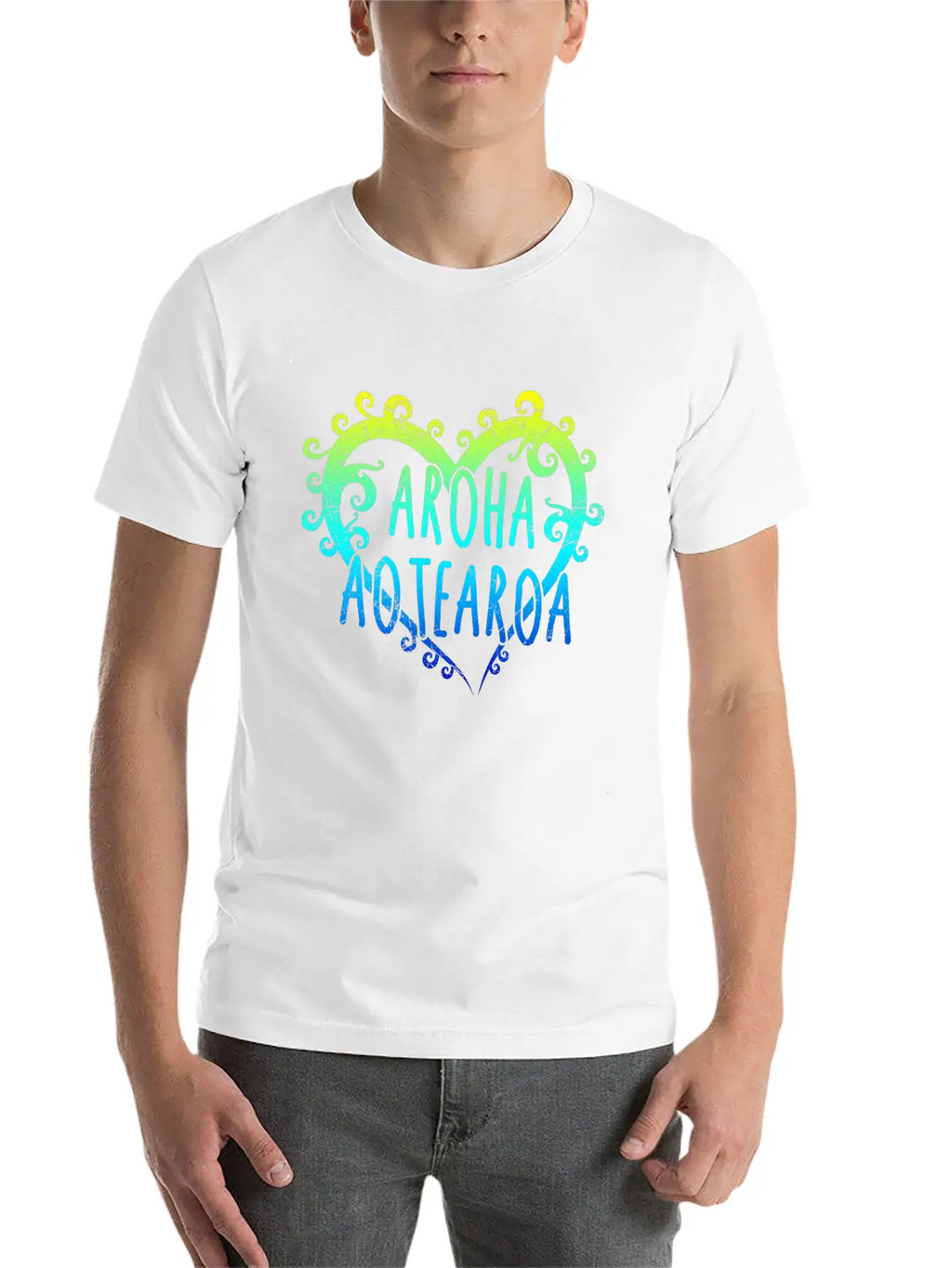 Maori Aroha Aotearoa Siver Fern Heart Gift Idea Essential Cotton Tee For Daily Outfits – Unisex Style