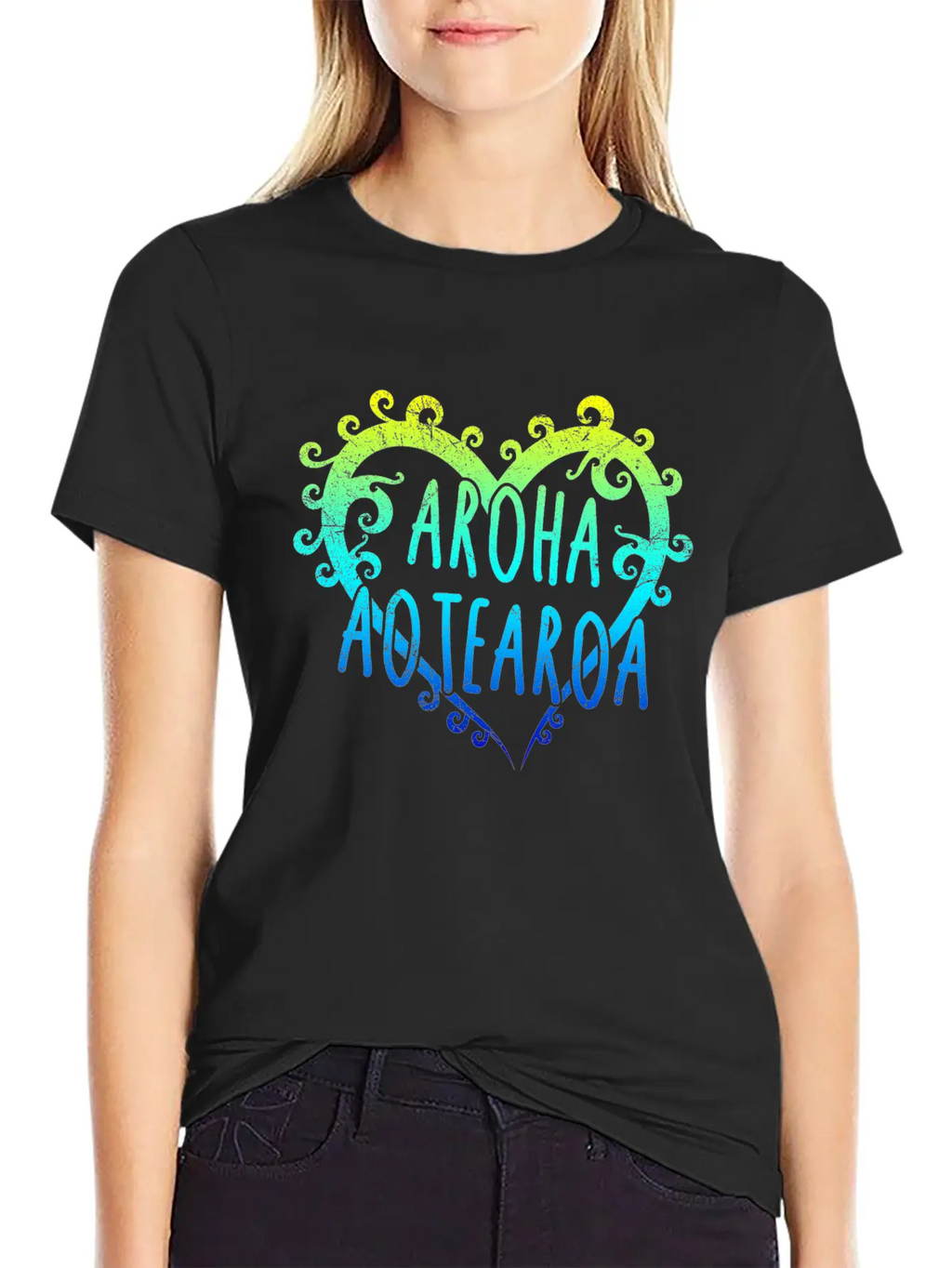 Maori Aroha Aotearoa Siver Fern Heart Gift Idea Essential Cotton Tee For Daily Outfits – Unisex Style