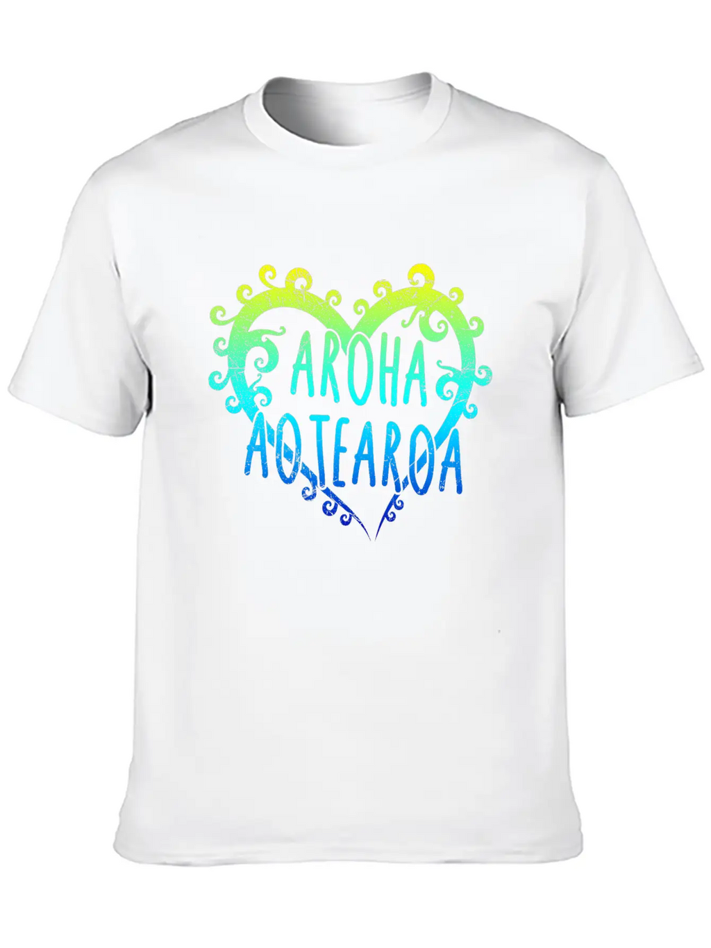 Maori Aroha Aotearoa Siver Fern Heart Gift Idea Essential Cotton Tee For Daily Outfits – Unisex Style