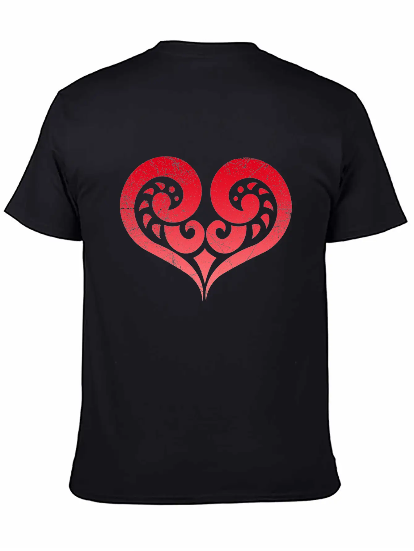 Maori Koru Love Heart Tribal Tattoo Gift Idea Stylish Everyday T-Shirt – Unisex Basic Cotton Tee
