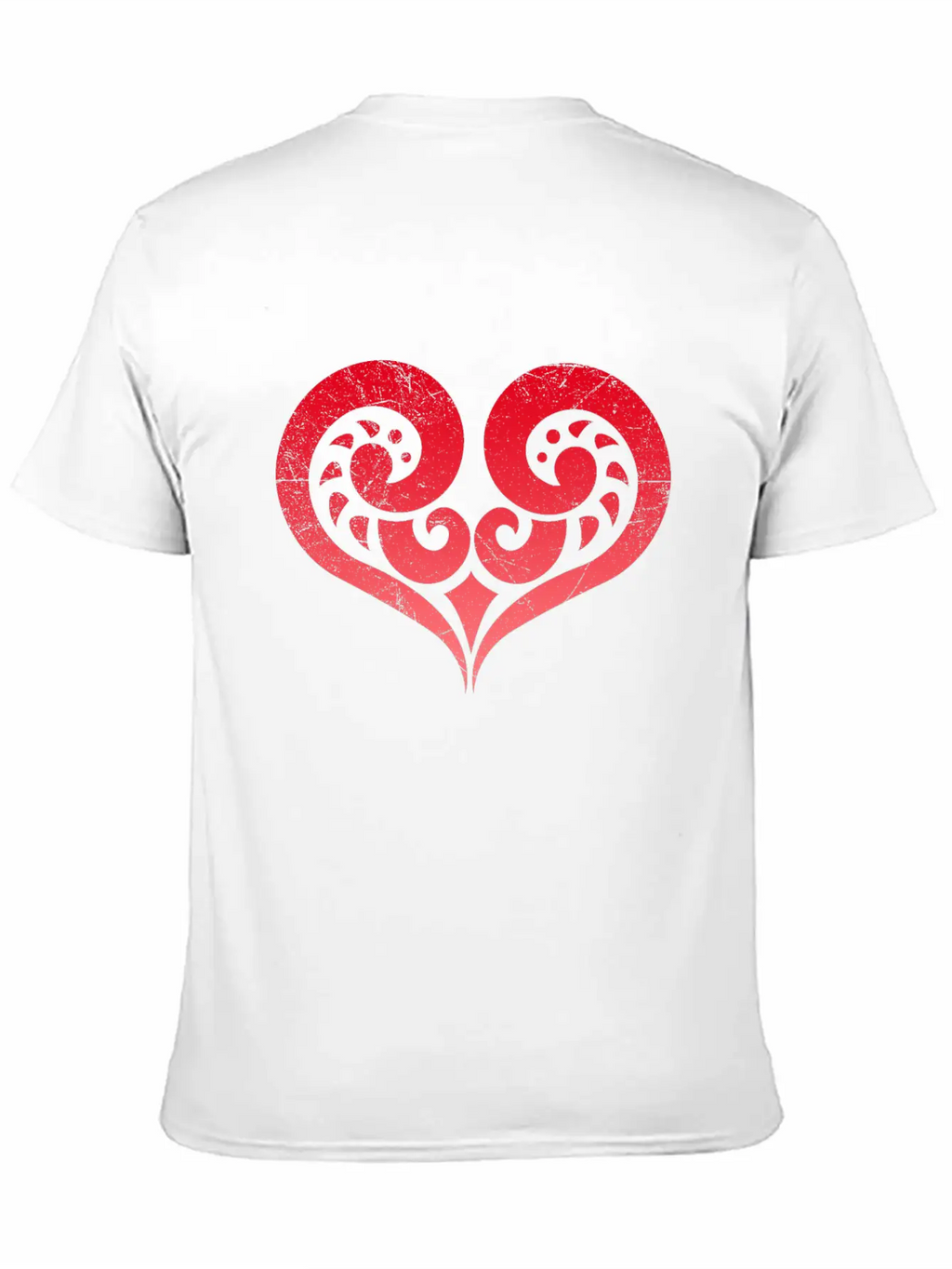 Maori Koru Love Heart Tribal Tattoo Gift Idea Stylish Everyday T-Shirt – Unisex Basic Cotton Tee