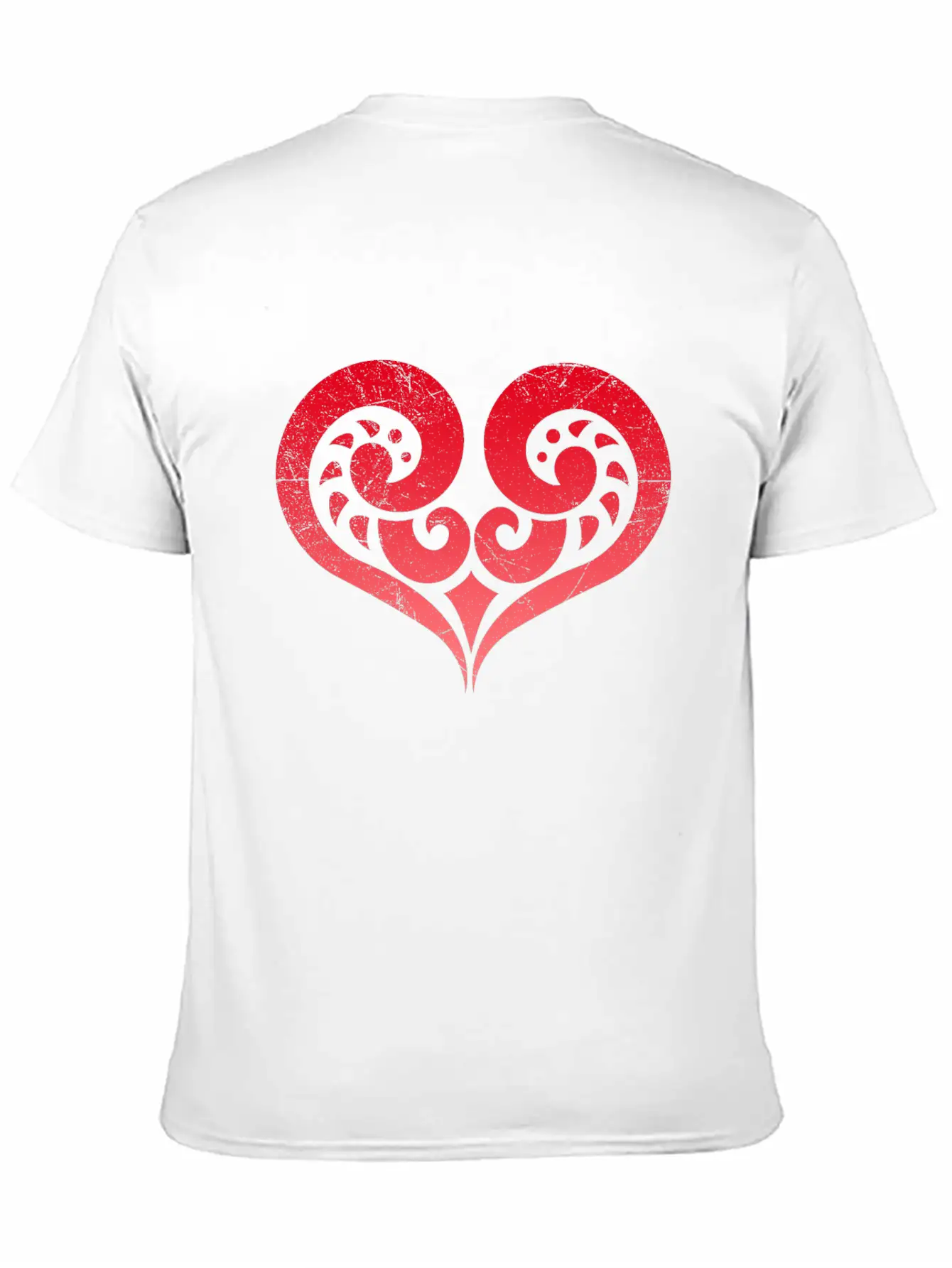 Maori Koru Love Heart Tribal Tattoo Gift Idea Stylish Everyday T-Shirt – Unisex Basic Cotton Tee