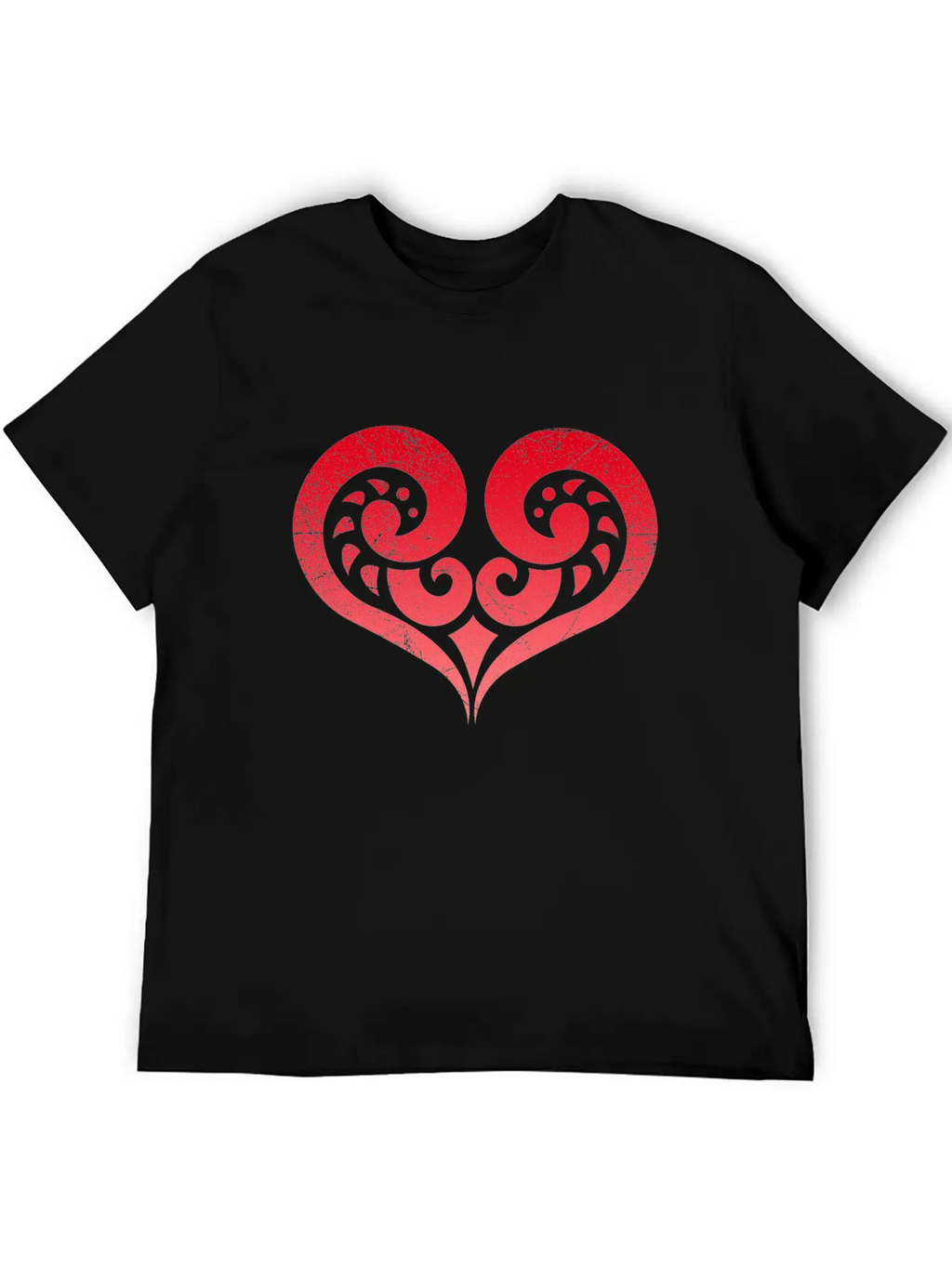 Maori Koru Love Heart Tribal Tattoo Gift Idea Stylish Everyday T-Shirt – Unisex Basic Cotton Tee