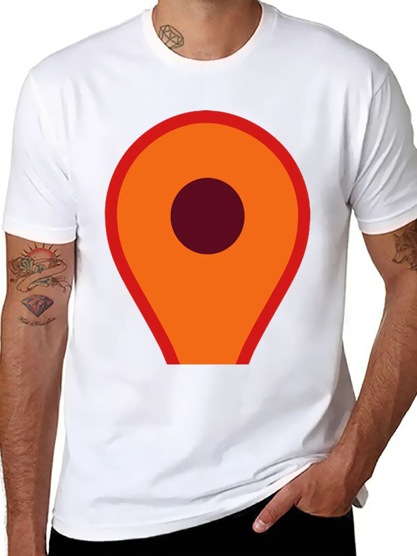 Map Pin 2 Relaxed Everyday Tee – Lightweight And Durable Cotton