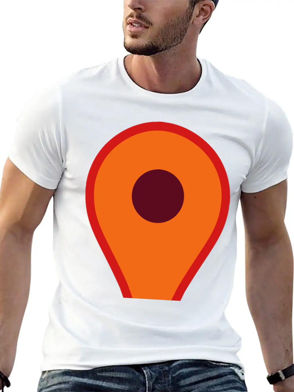 Map Pin 2 Relaxed Everyday Tee – Lightweight And Durable Cotton