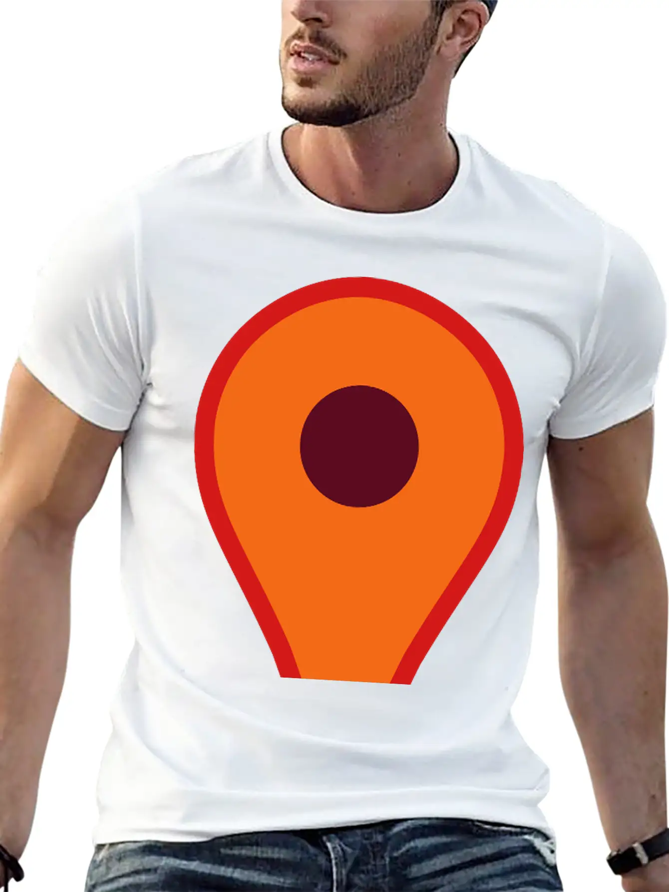 Map Pin 2 Relaxed Everyday Tee – Lightweight And Durable Cotton