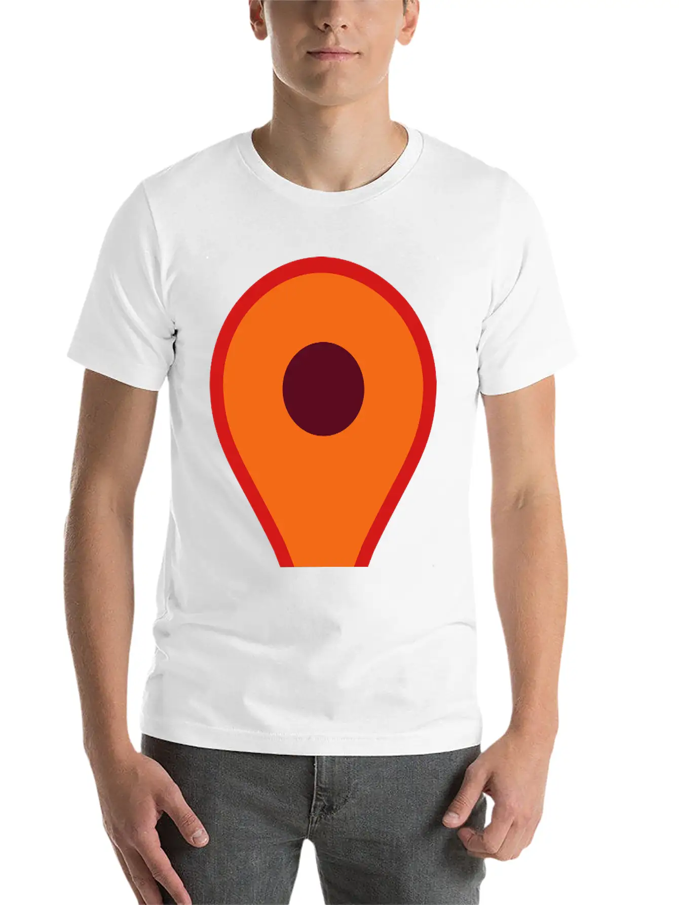 Map Pin 2 Relaxed Everyday Tee – Lightweight And Durable Cotton