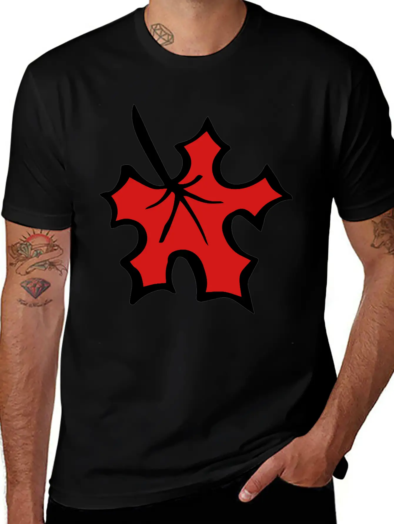 Maple Leaf Breathable Graphic T-Shirt – Perfect For Casual Days