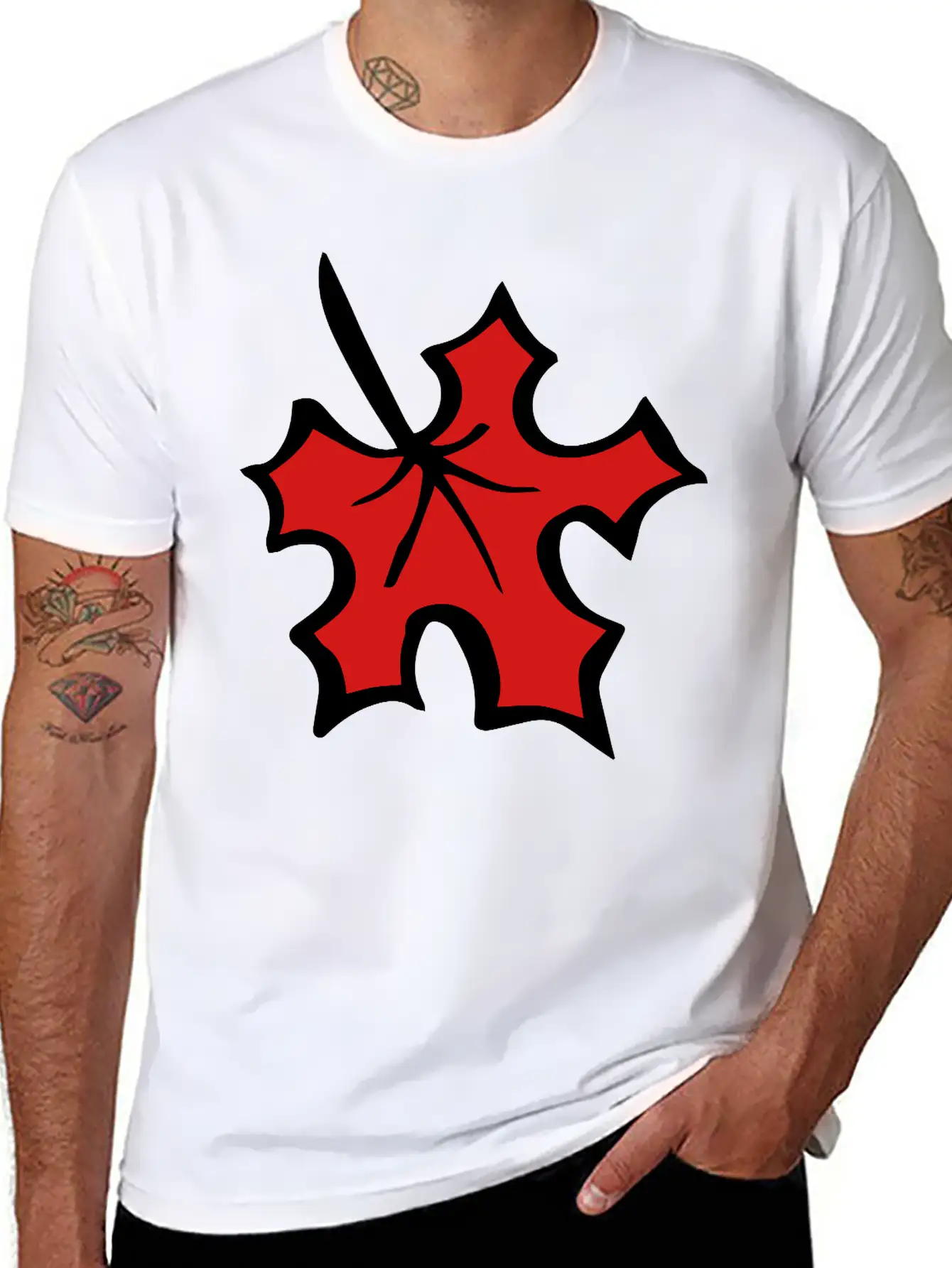 Maple Leaf Breathable Graphic T-Shirt – Perfect For Casual Days