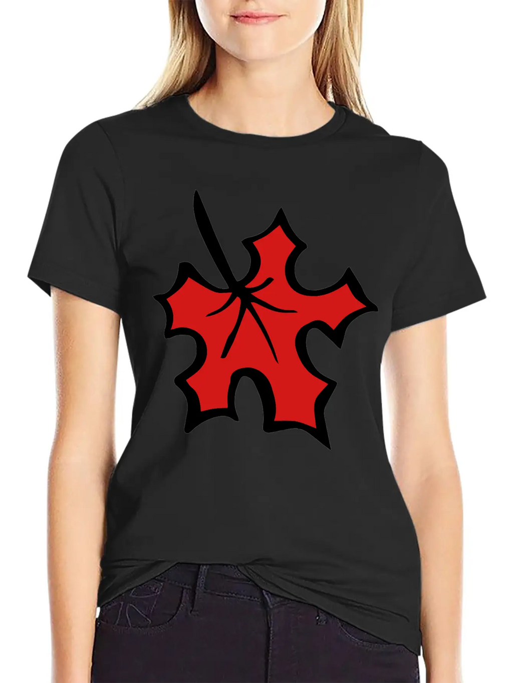 Maple Leaf Breathable Graphic T-Shirt – Perfect For Casual Days