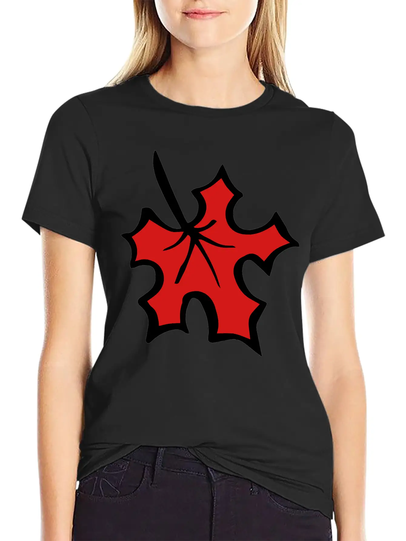 Maple Leaf Breathable Graphic T-Shirt – Perfect For Casual Days