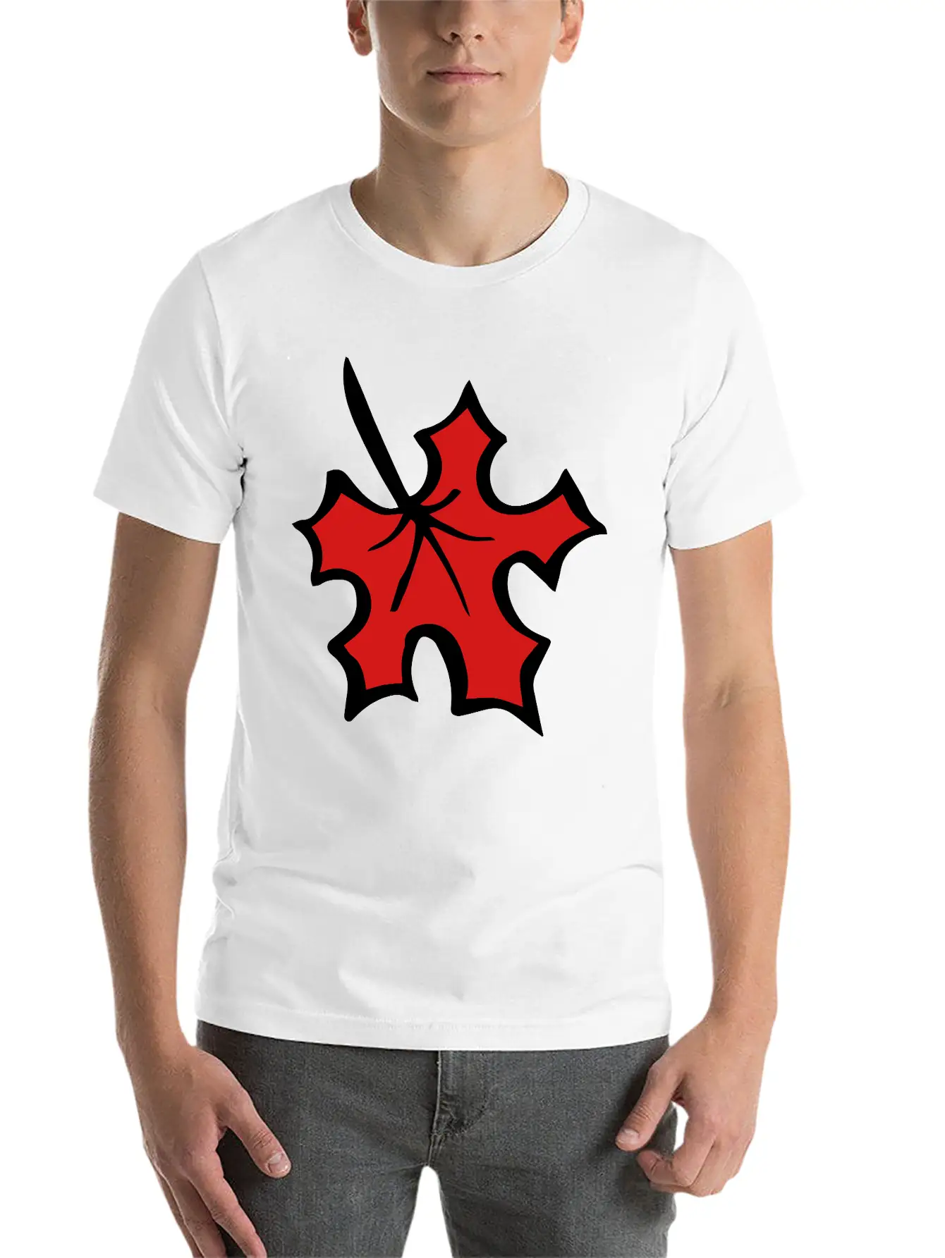 Maple Leaf Breathable Graphic T-Shirt – Perfect For Casual Days