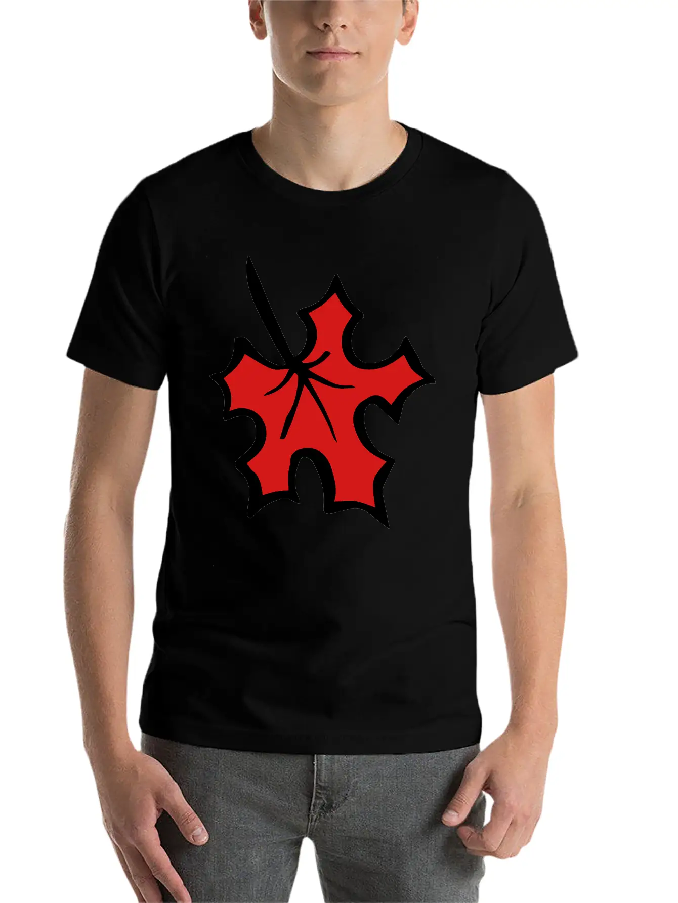 Maple Leaf Breathable Graphic T-Shirt – Perfect For Casual Days