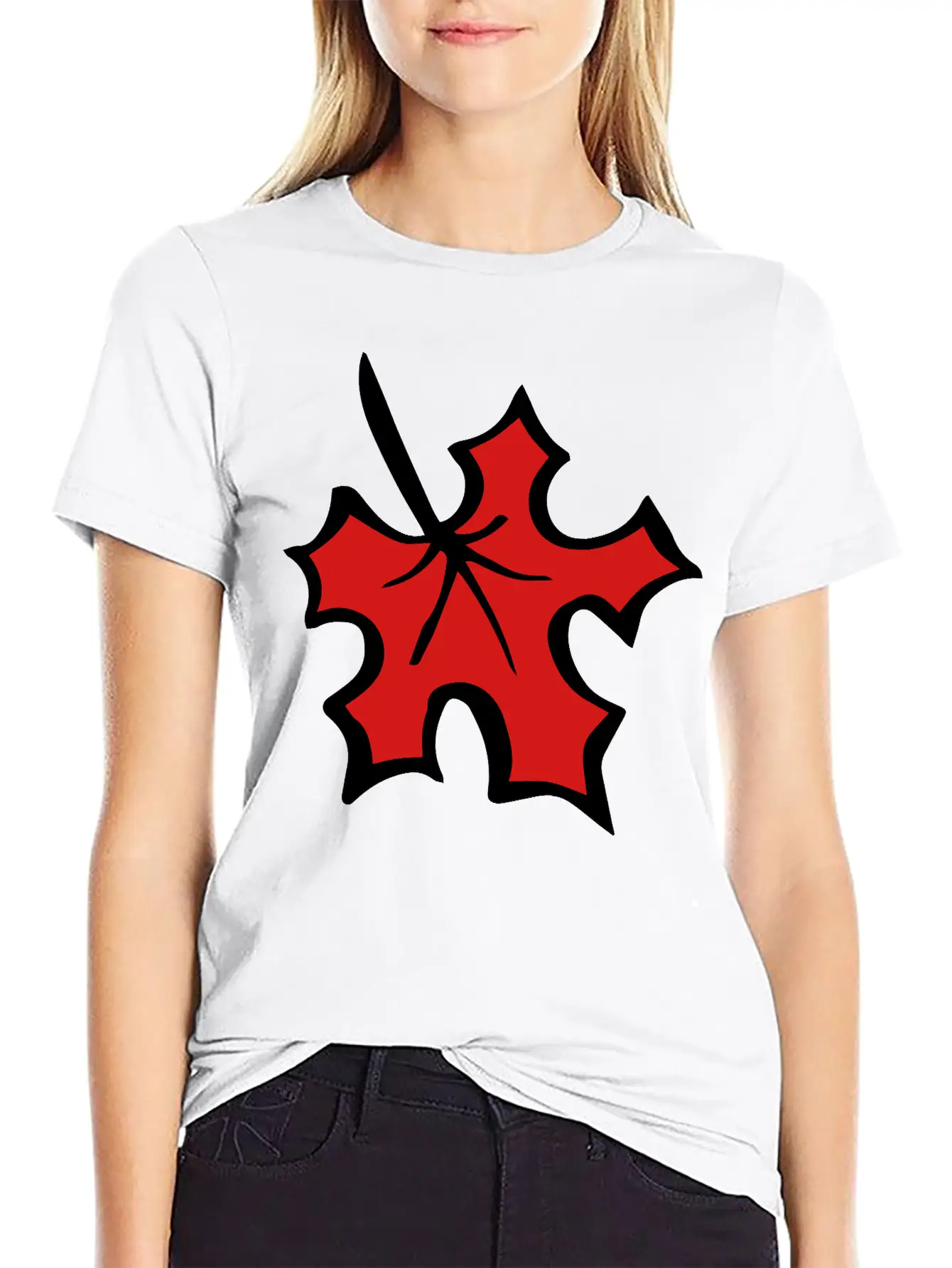 Maple Leaf Breathable Graphic T-Shirt – Perfect For Casual Days