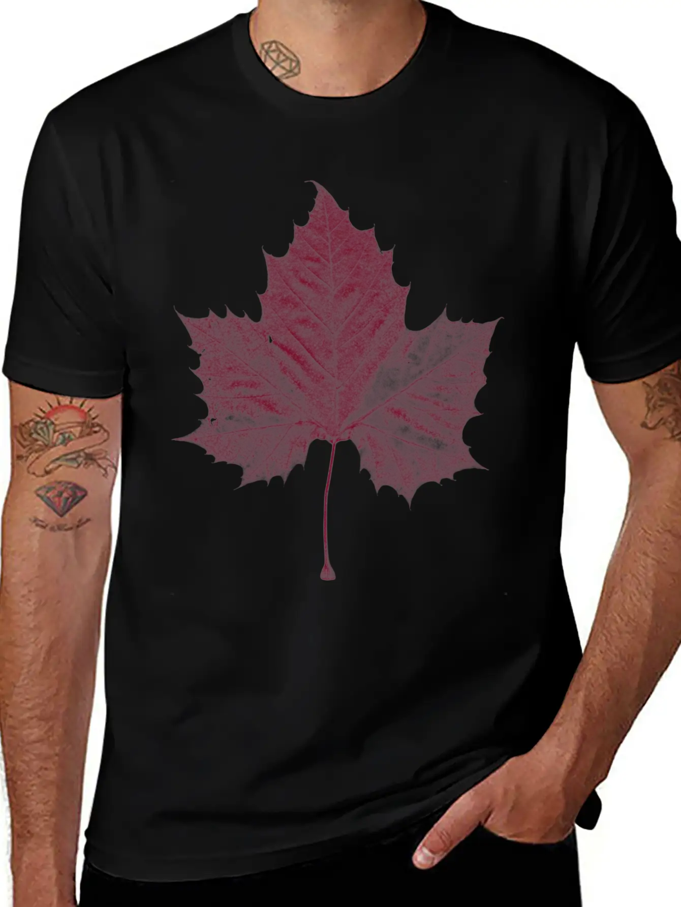 Maple Leaf Unisex Casual T-Shirt – Clean Design For Daily Comfort