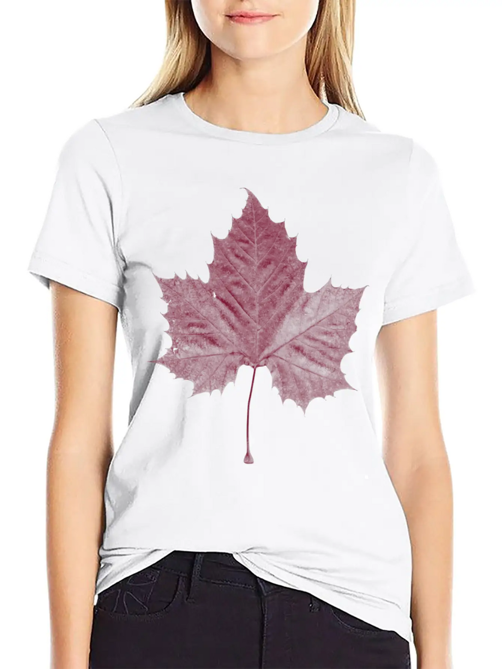 Maple Leaf Unisex Casual T-Shirt – Clean Design For Daily Comfort