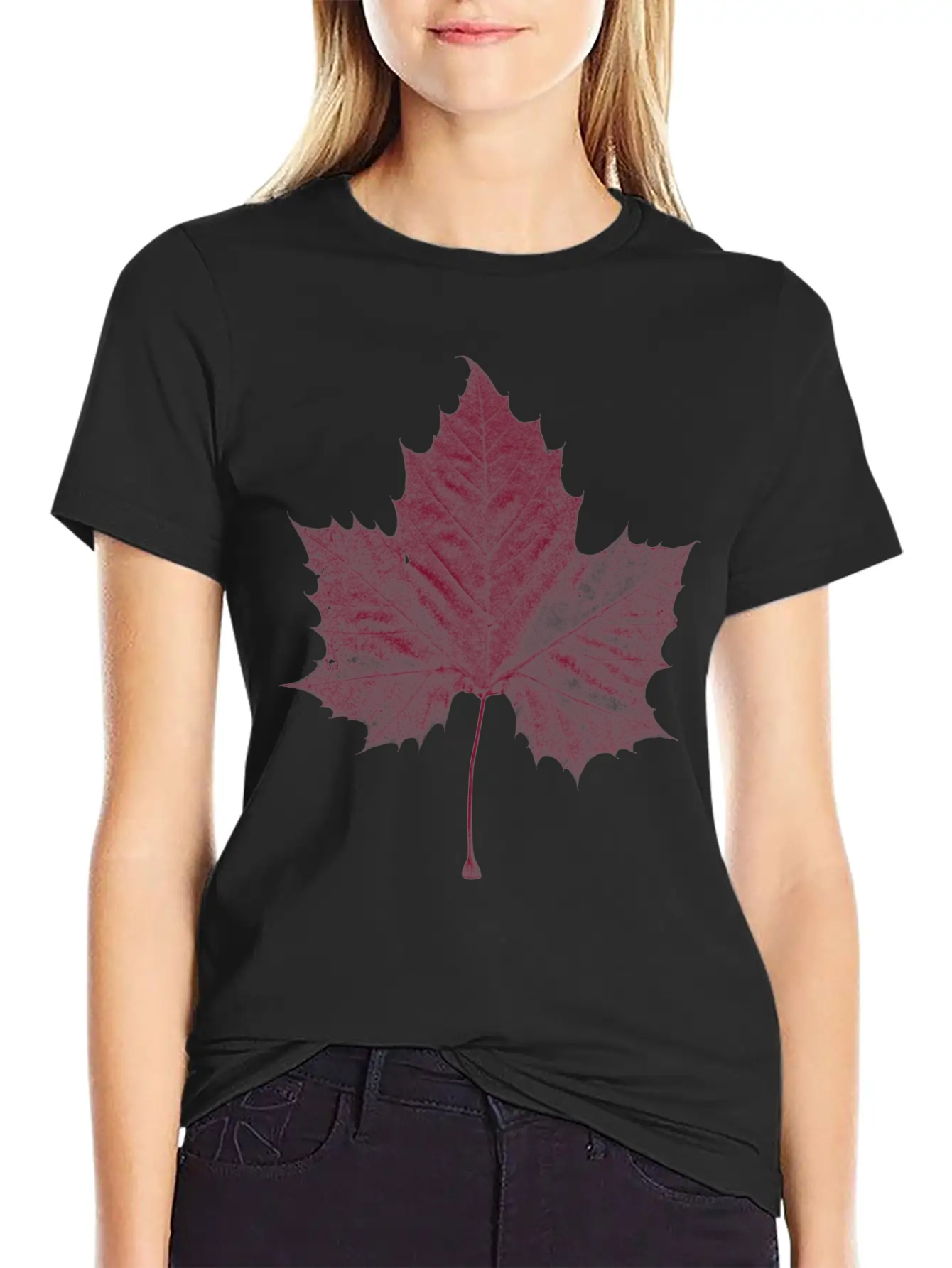 Maple Leaf Unisex Casual T-Shirt – Clean Design For Daily Comfort