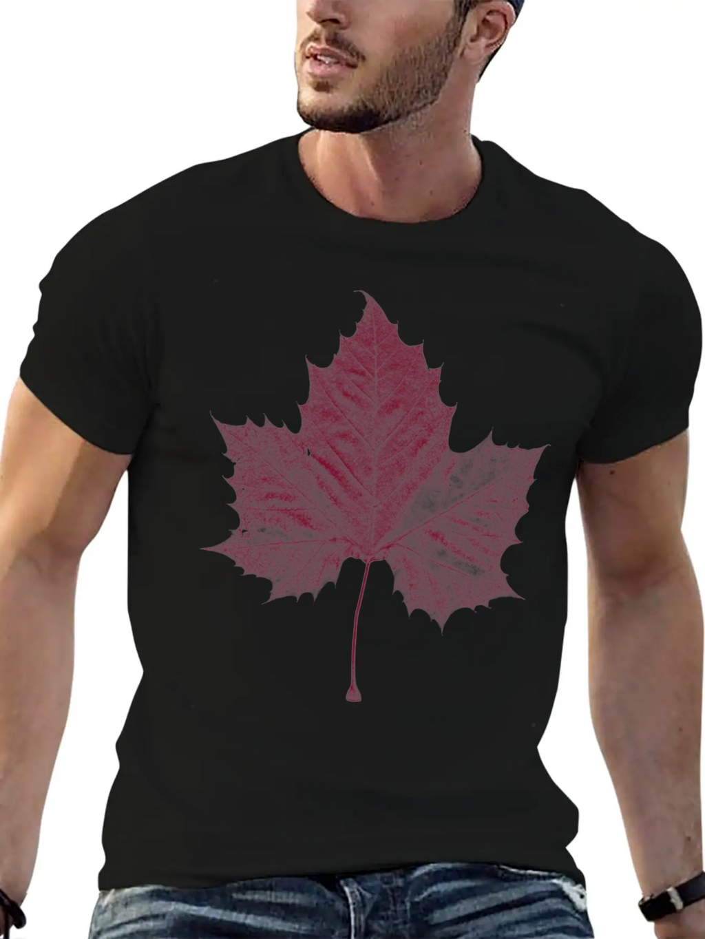 Maple Leaf Unisex Casual T-Shirt – Clean Design For Daily Comfort