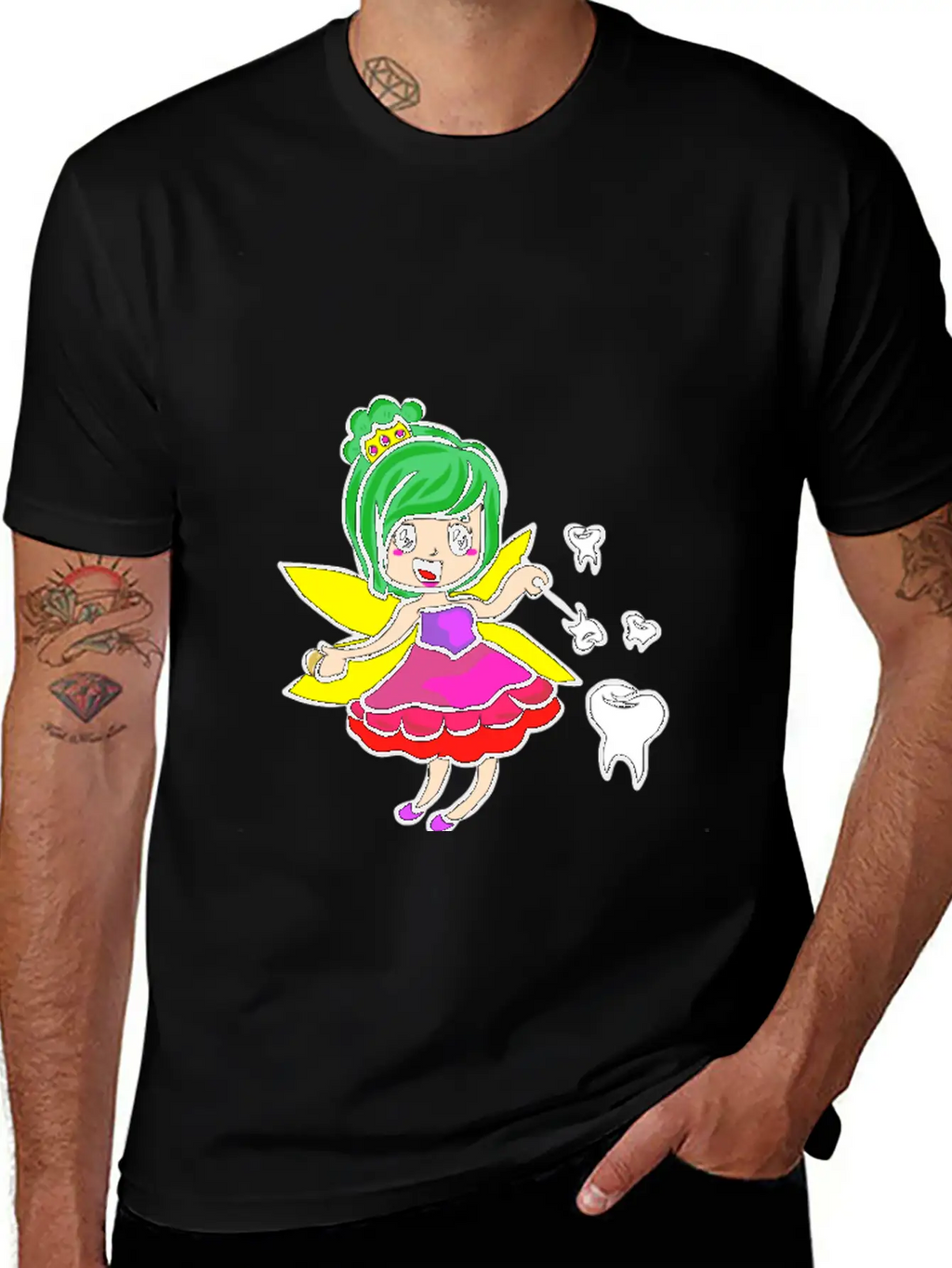 Mardi Gras Tooth Fairy Costume Original Gift Stylish Everyday T-Shirt – Unisex Basic Cotton Tee