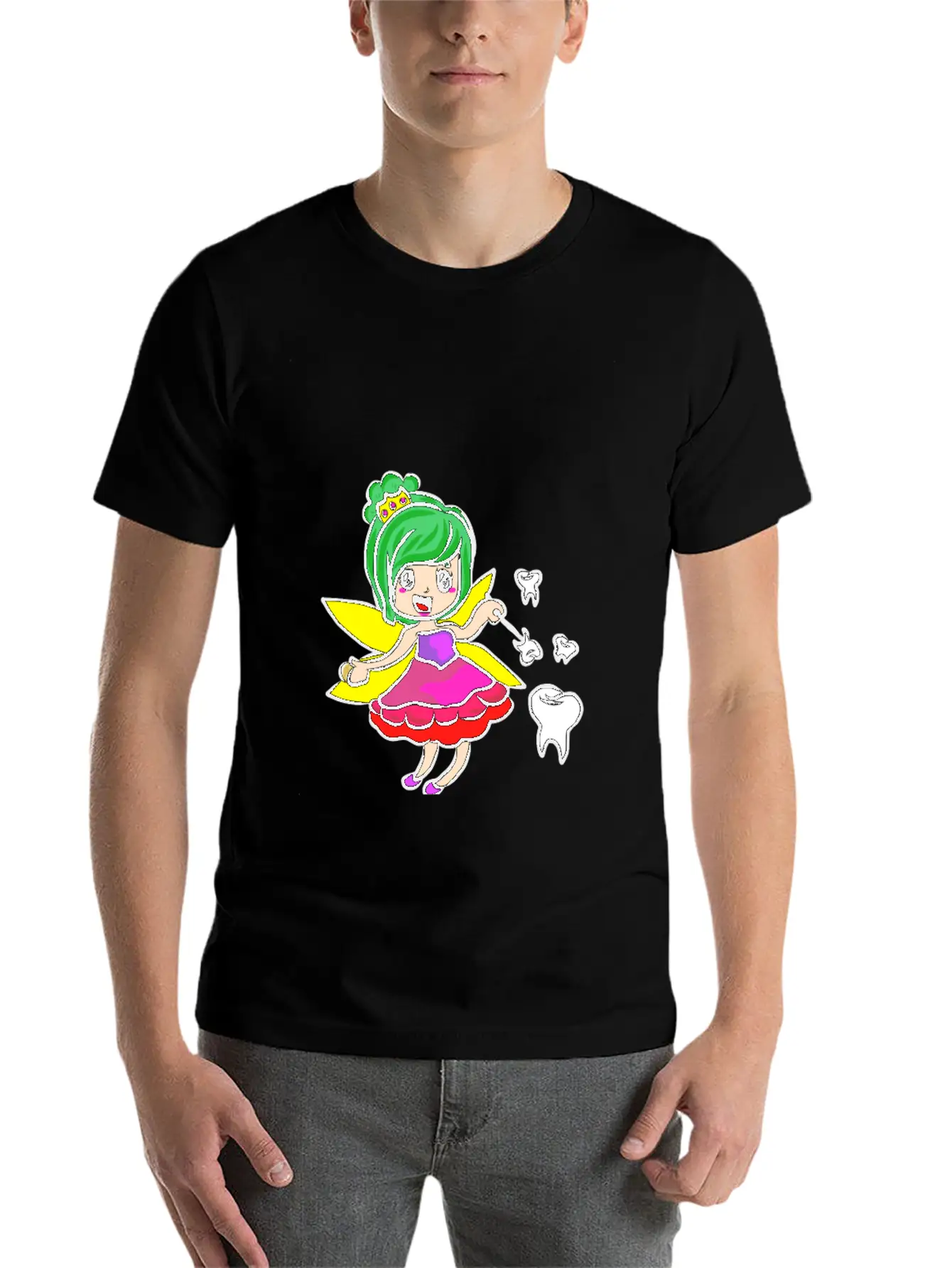 Mardi Gras Tooth Fairy Costume Original Gift Stylish Everyday T-Shirt – Unisex Basic Cotton Tee