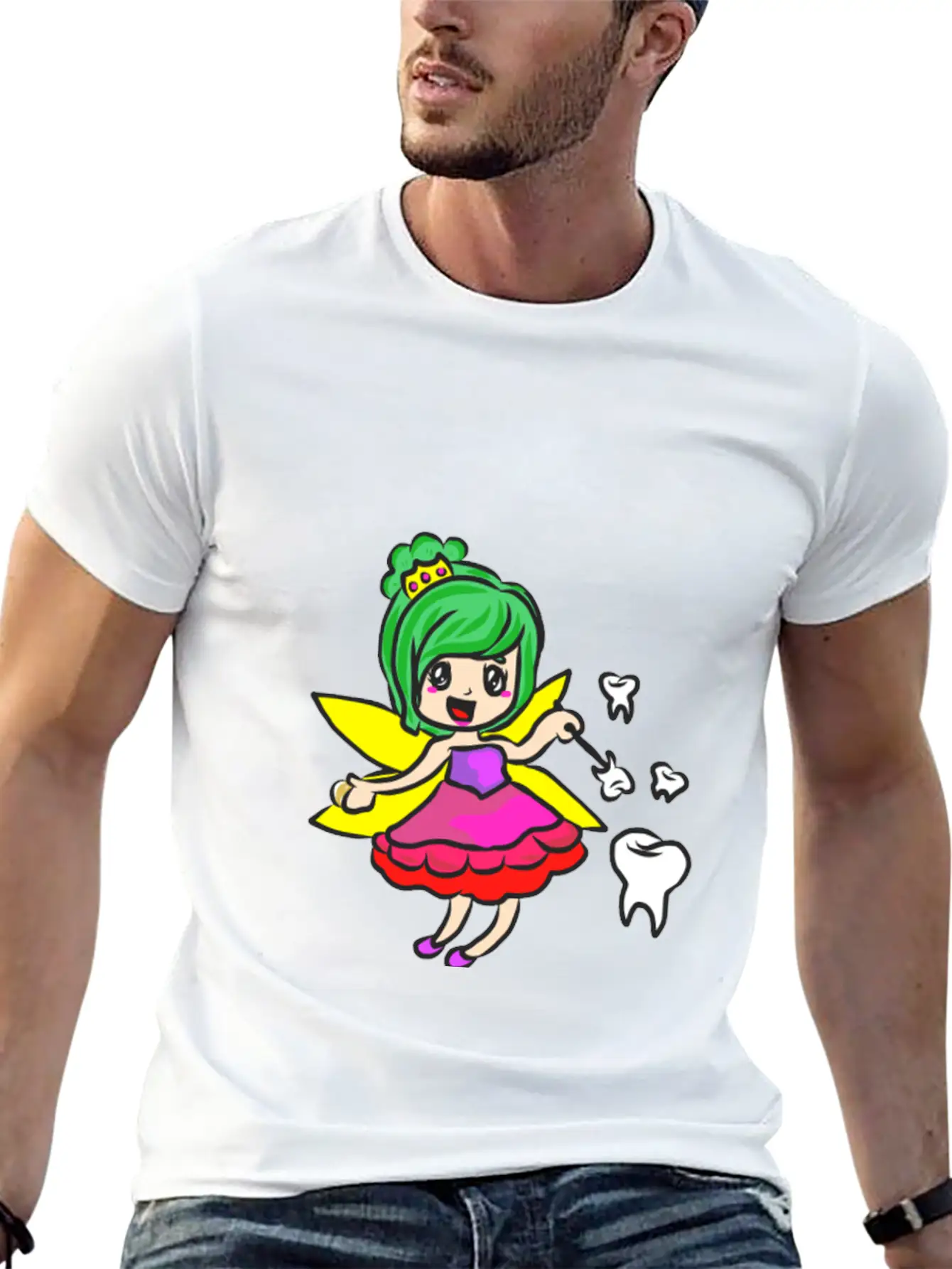 Mardi Gras Tooth Fairy Costume Original Gift Stylish Everyday T-Shirt – Unisex Basic Cotton Tee