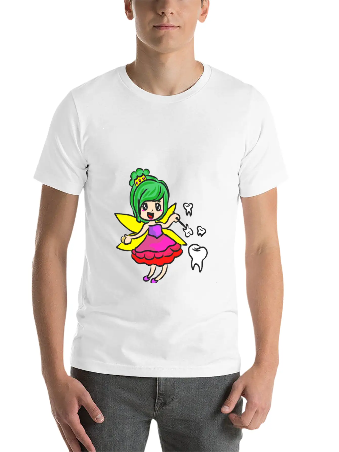 Mardi Gras Tooth Fairy Costume Original Gift Stylish Everyday T-Shirt – Unisex Basic Cotton Tee