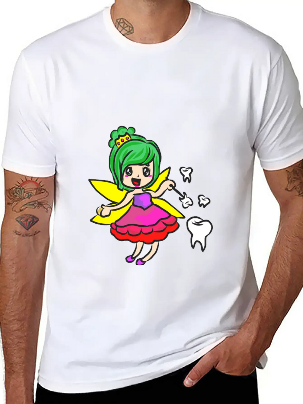 Mardi Gras Tooth Fairy Costume Original Gift Stylish Everyday T-Shirt – Unisex Basic Cotton Tee