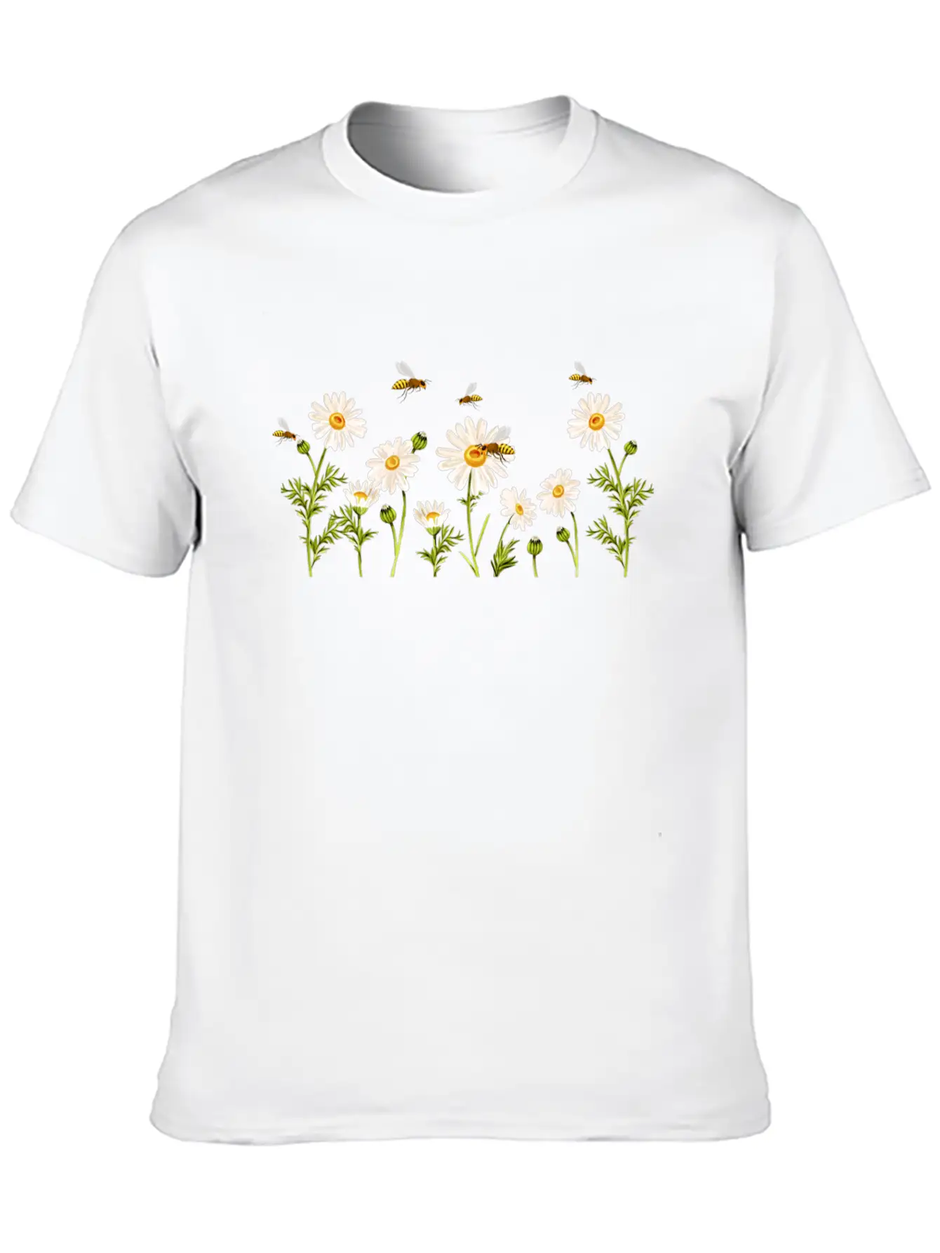Marguerites Daisy Summer Daisies Flower Garden Breathable Soft Cotton T-Shirt – Timeless Casual Look
