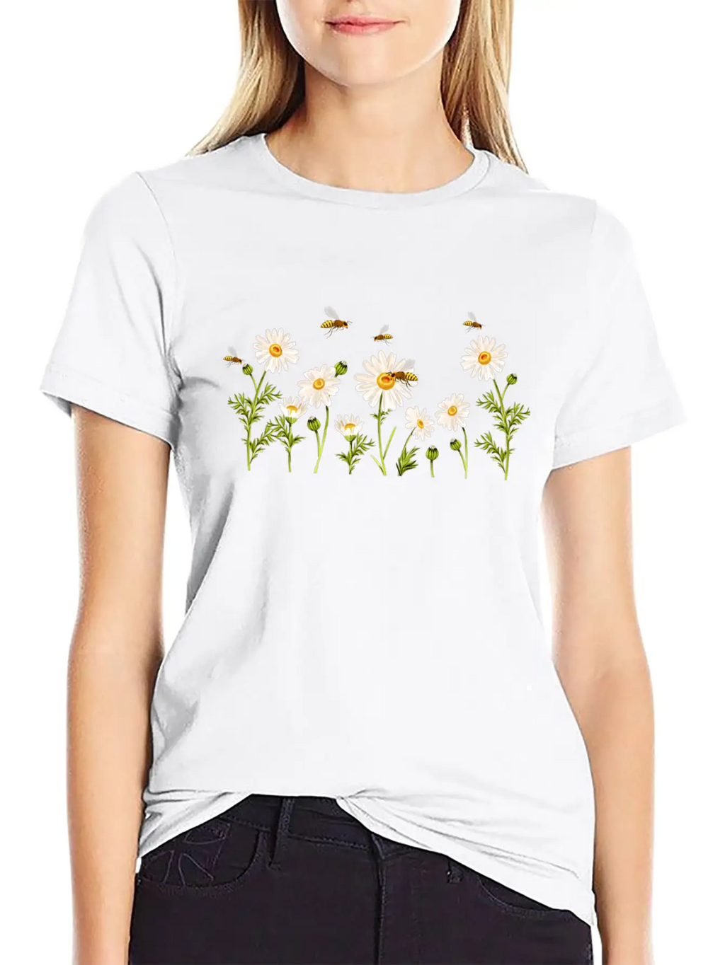 Marguerites Daisy Summer Daisies Flower Garden Breathable Soft Cotton T-Shirt – Timeless Casual Look