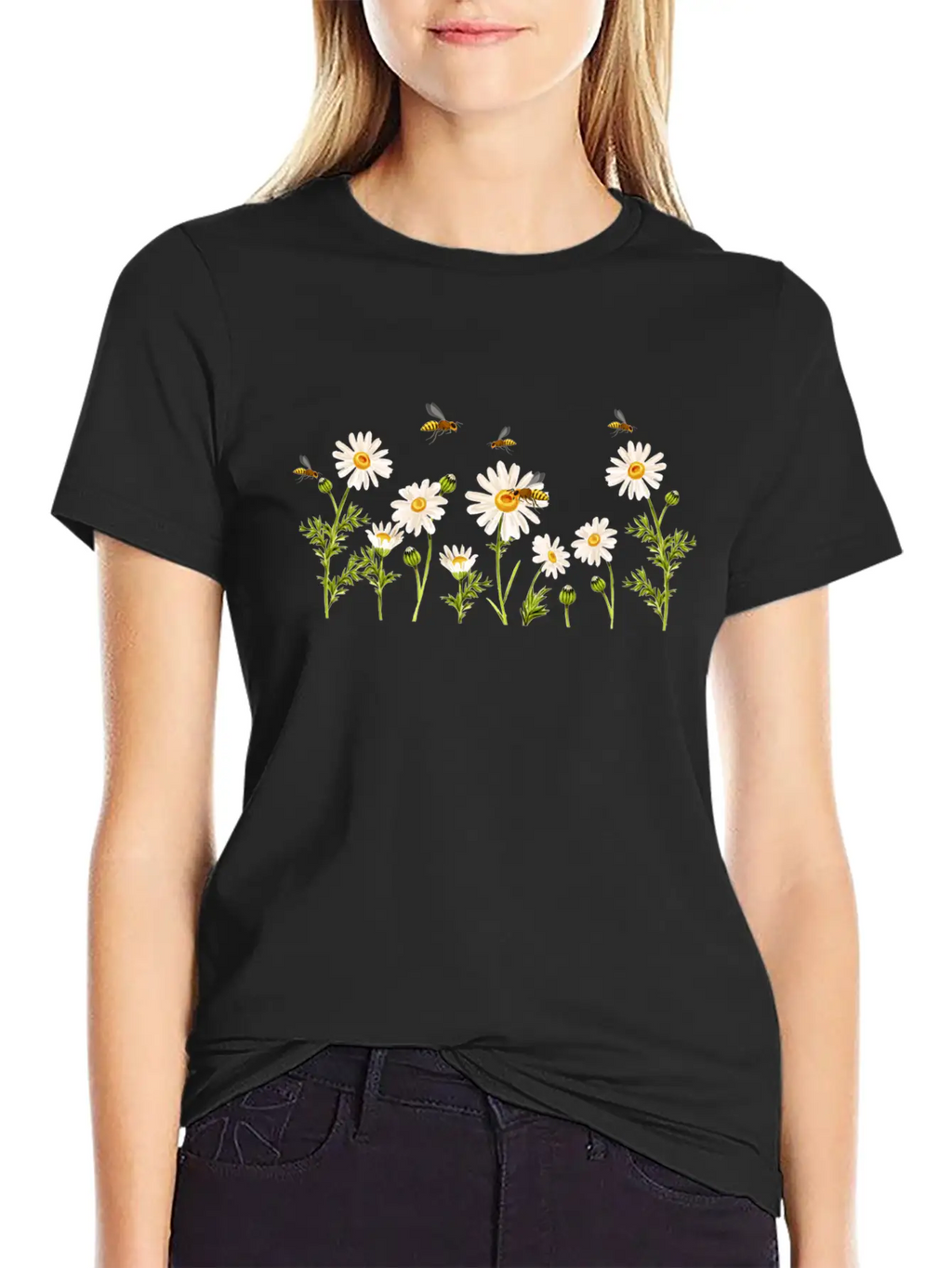 Marguerites Daisy Summer Daisies Flower Garden Breathable Soft Cotton T-Shirt – Timeless Casual Look
